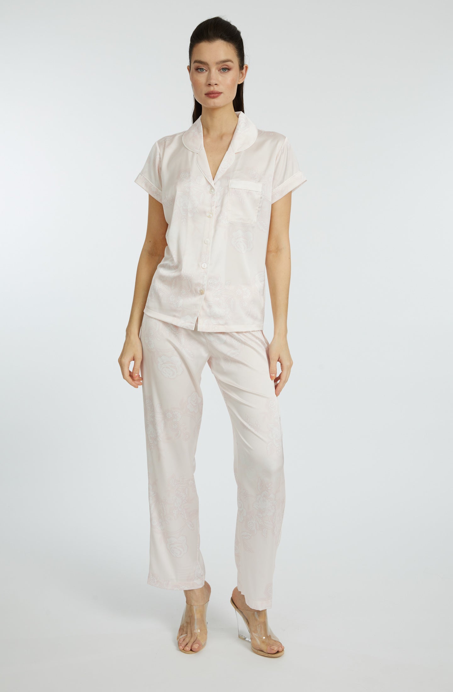 Bliss Rose Gold Short Sleeve & Pant PJ Set