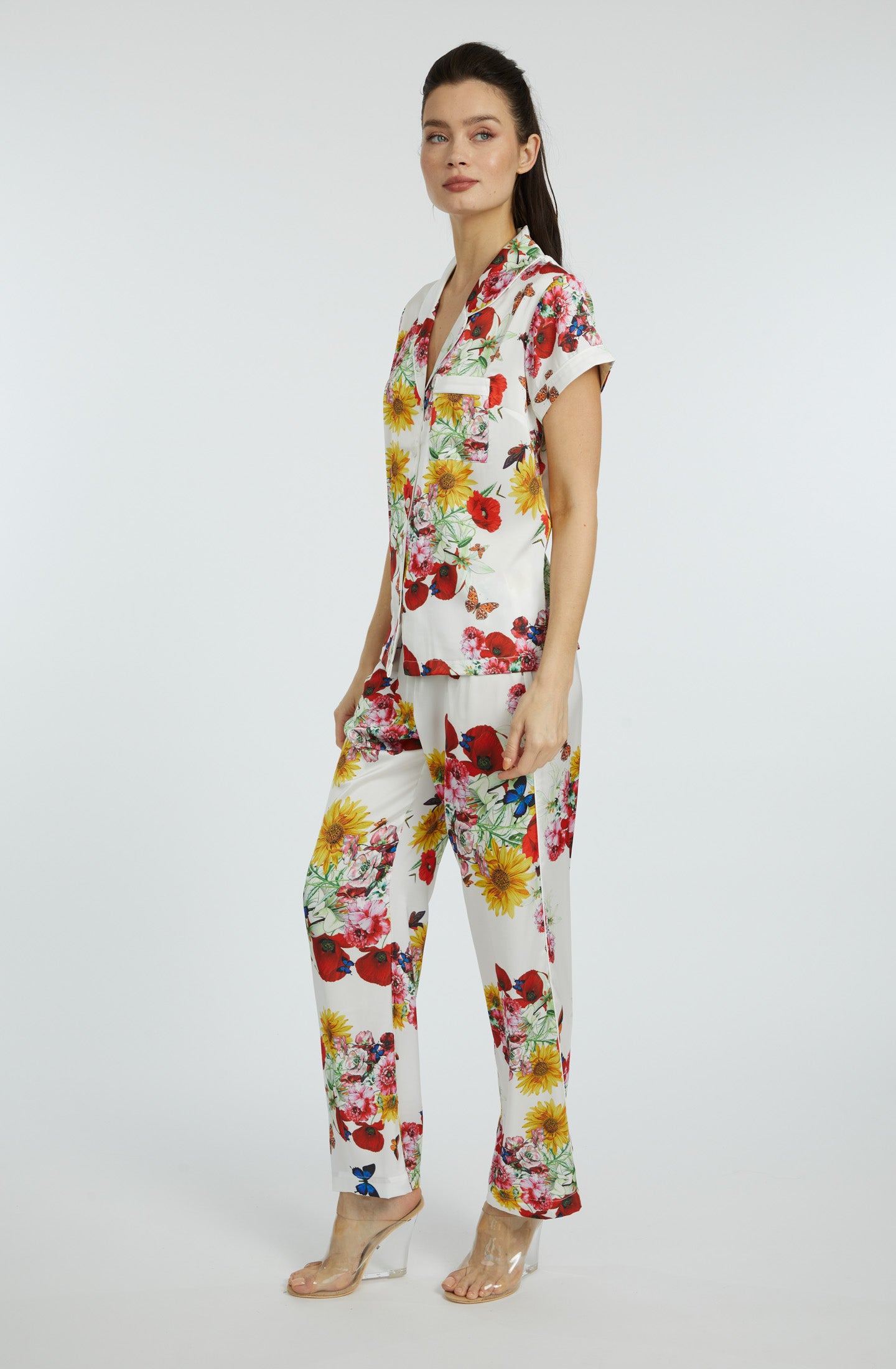 Bouquet Short Sleeve & Pant PJ Set