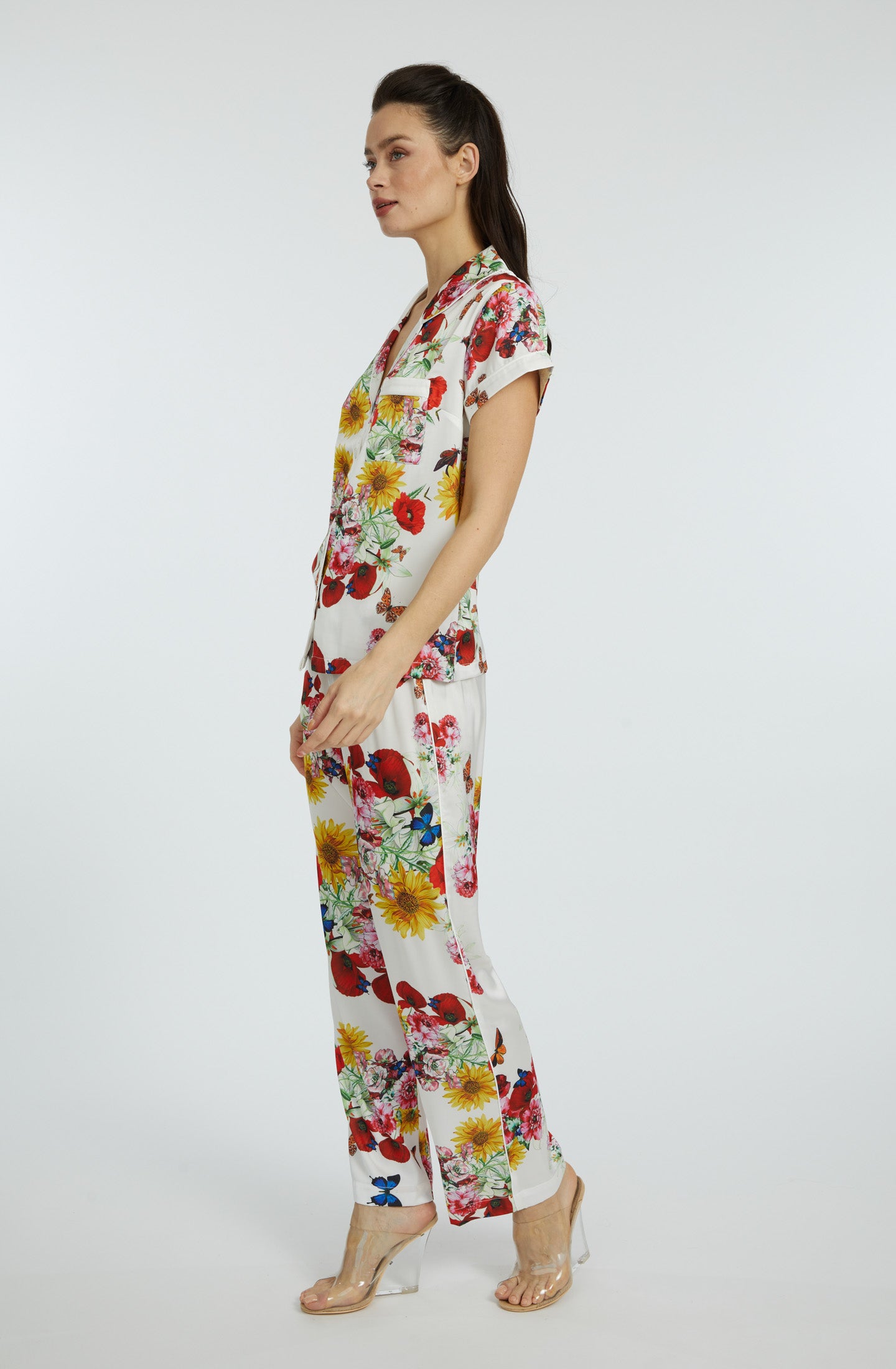Bouquet Short Sleeve & Pant PJ Set