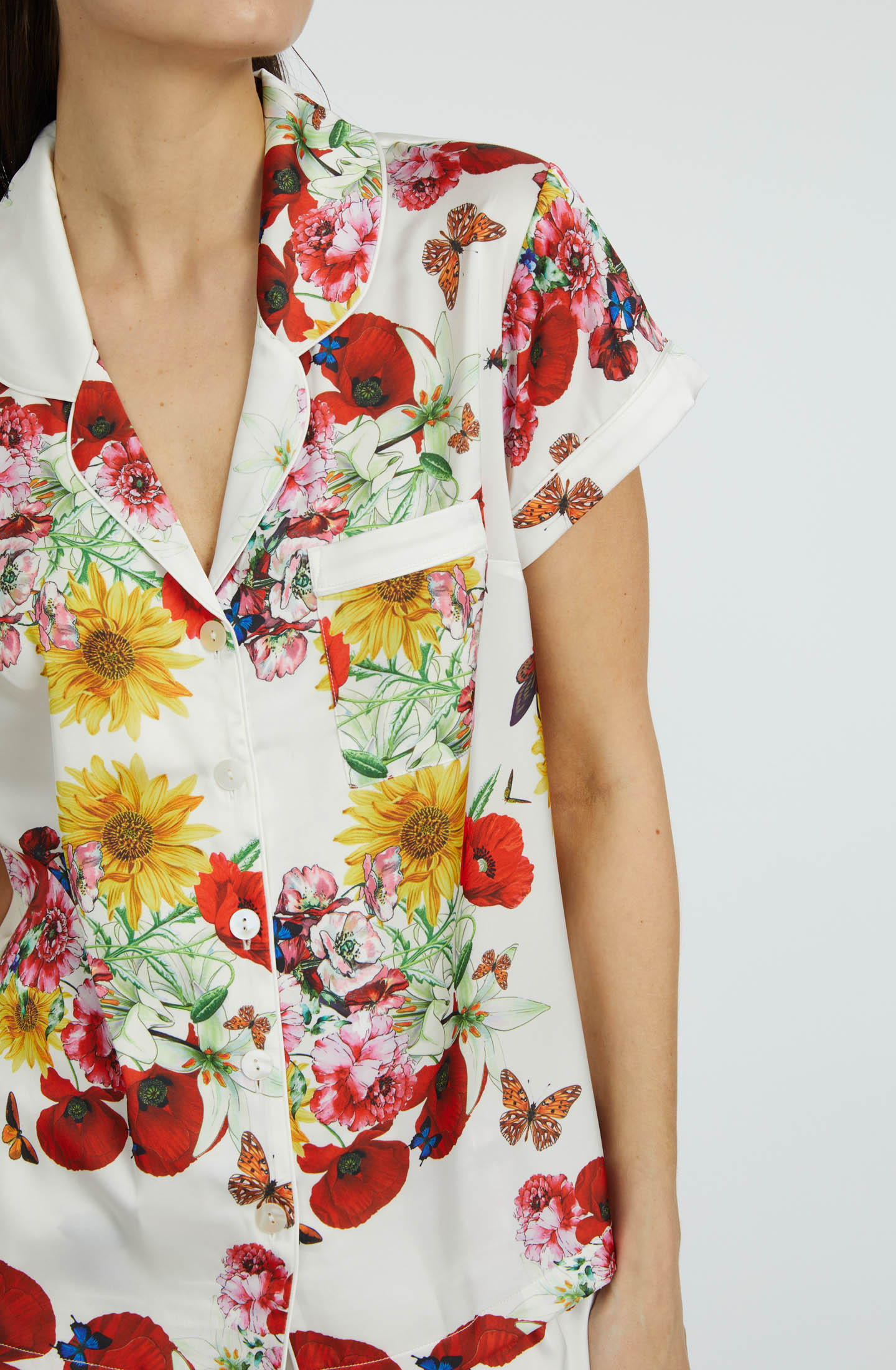 Bouquet Short Sleeve & Pant PJ Set
