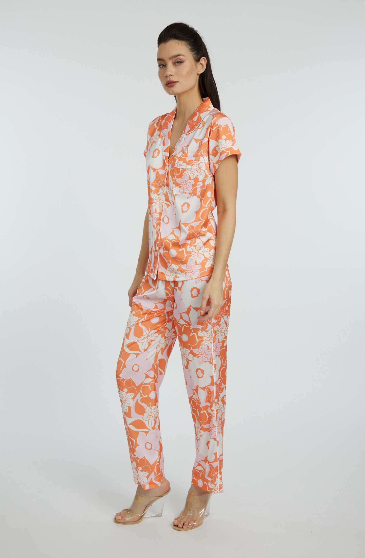 Orange Crush Short Sleeve & Pant PJ Set