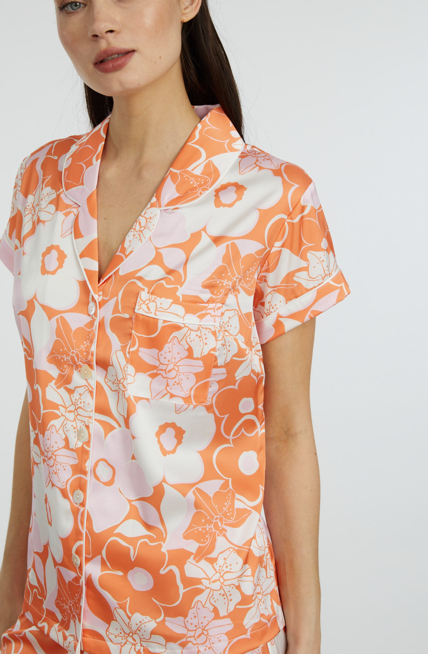Orange Crush Short Sleeve & Pant PJ Set