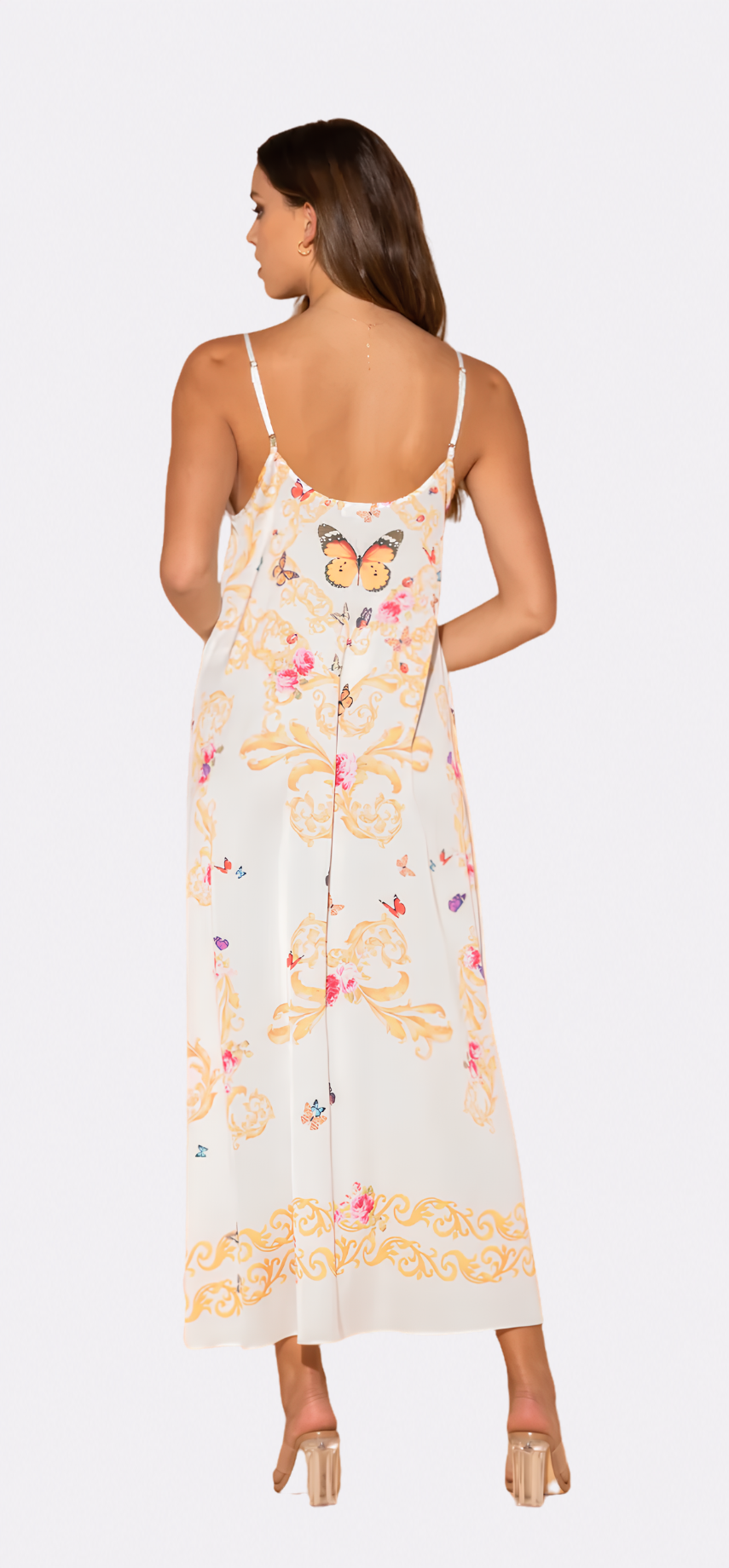 White Butterflies Long Chemise
