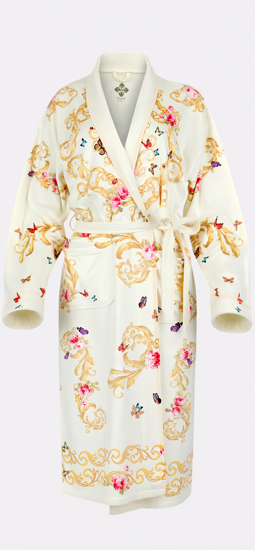 White Butterflies Long Robe