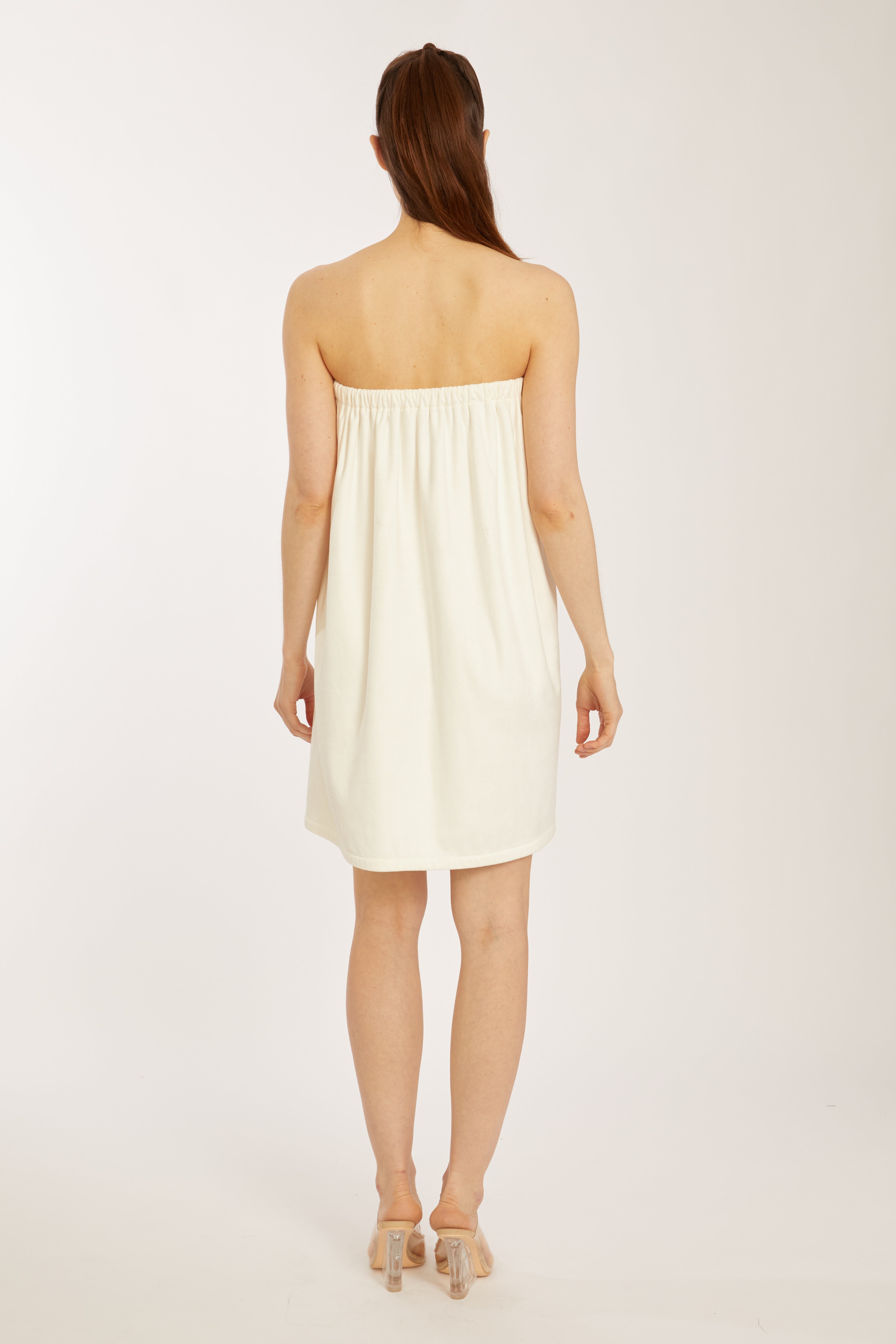 Je T’aime Spa Wrap – Cream Towel Wrap with Velcro