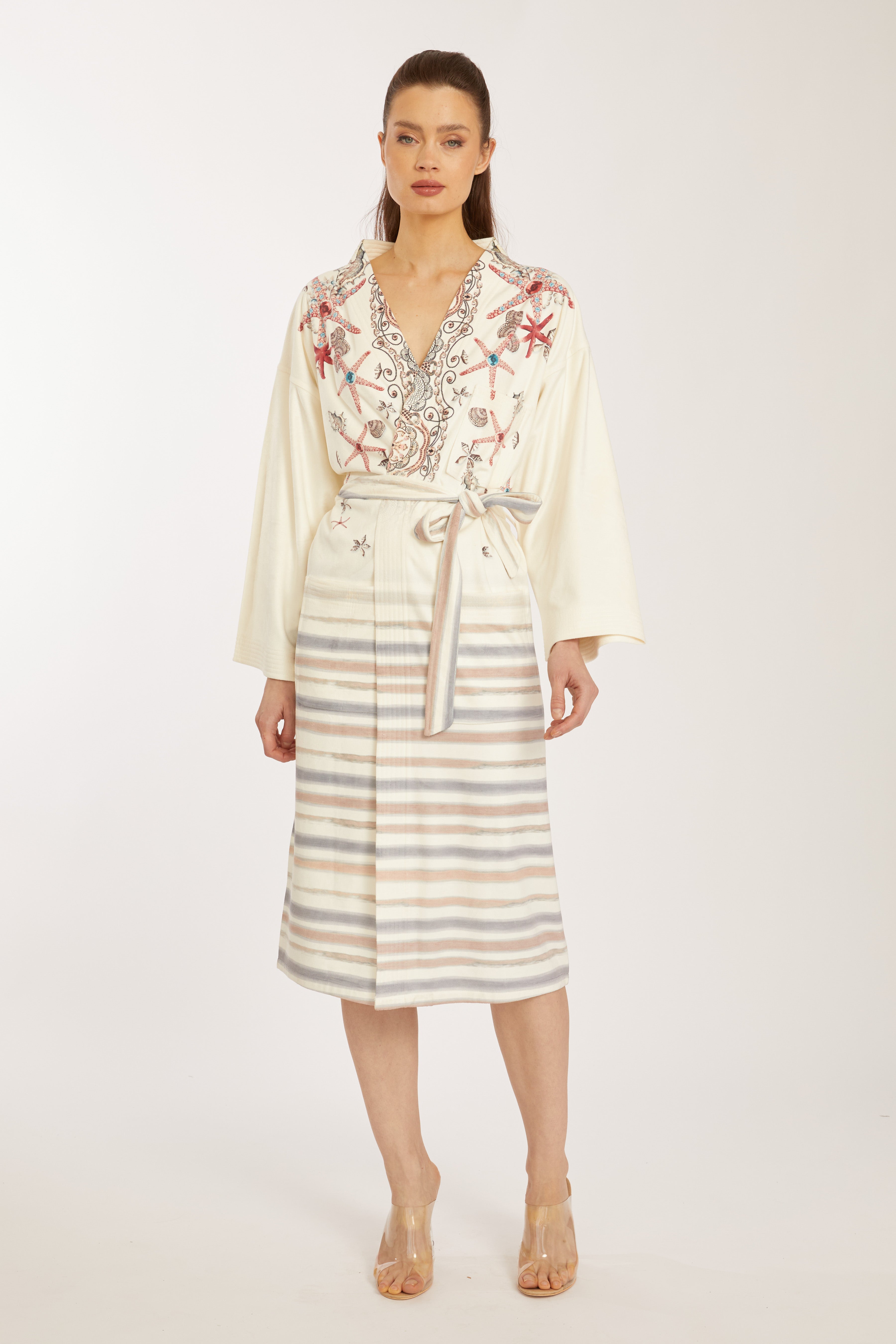 Star Long Kimono Robe