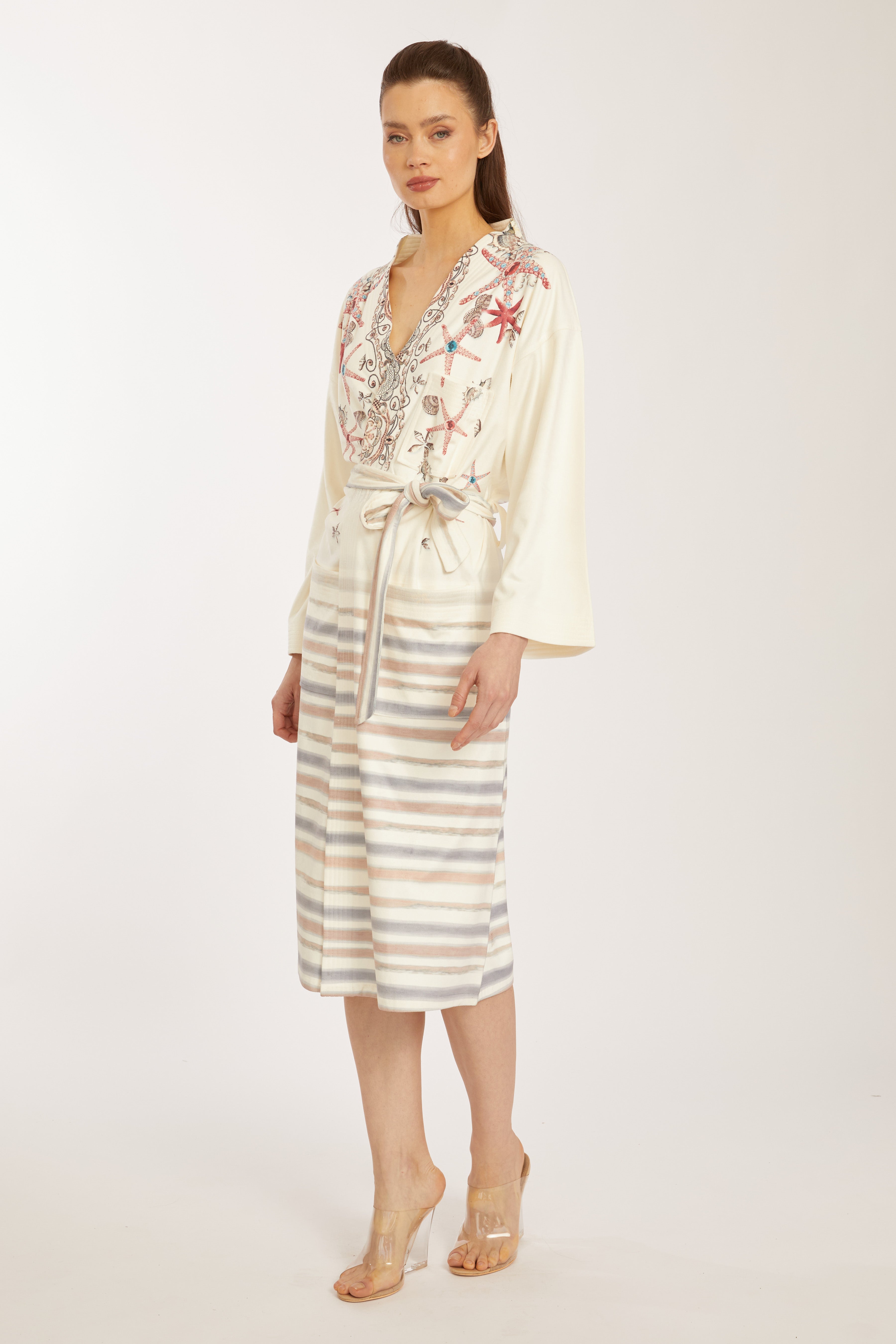 Star Long Kimono Robe