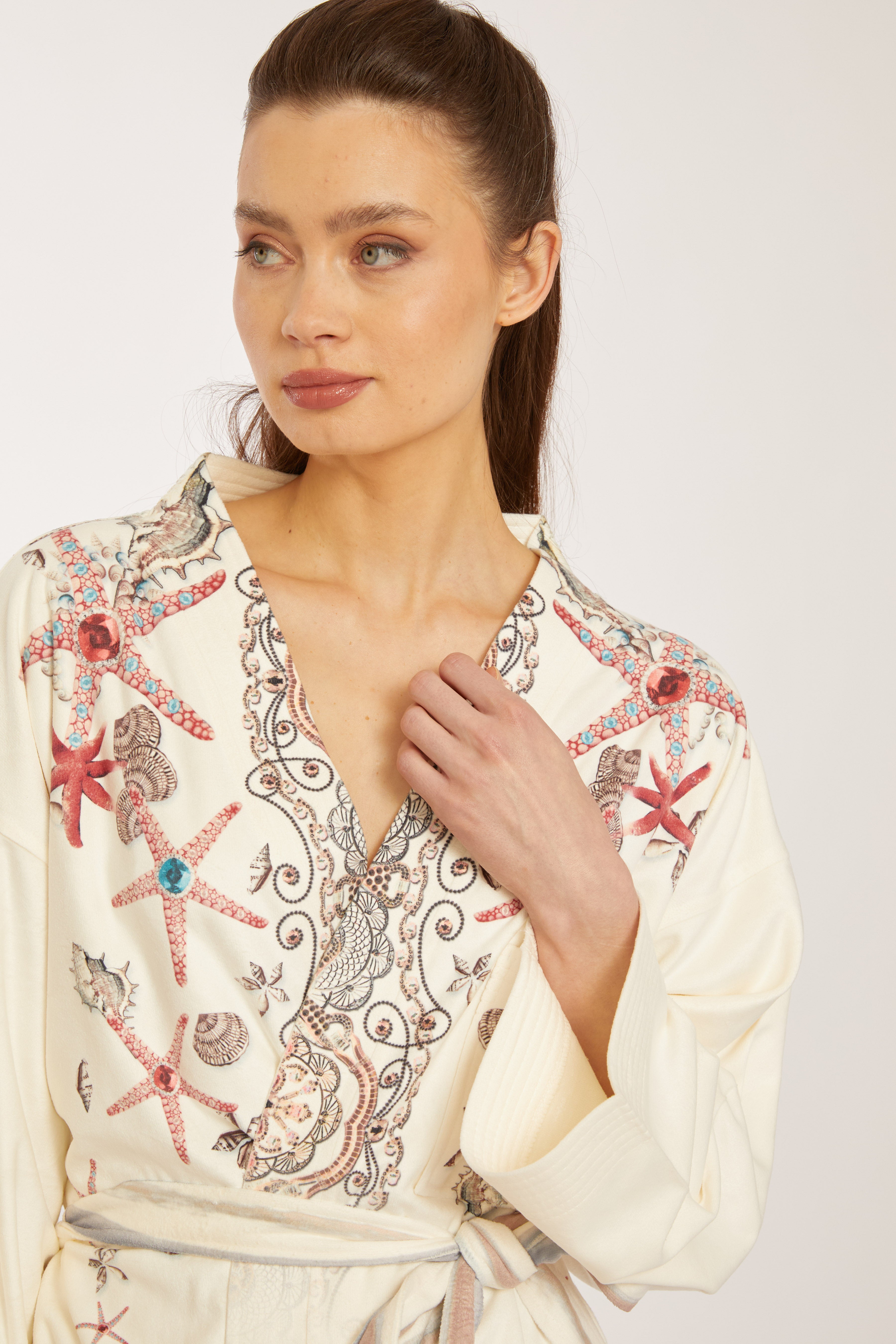 Star Long Kimono Robe