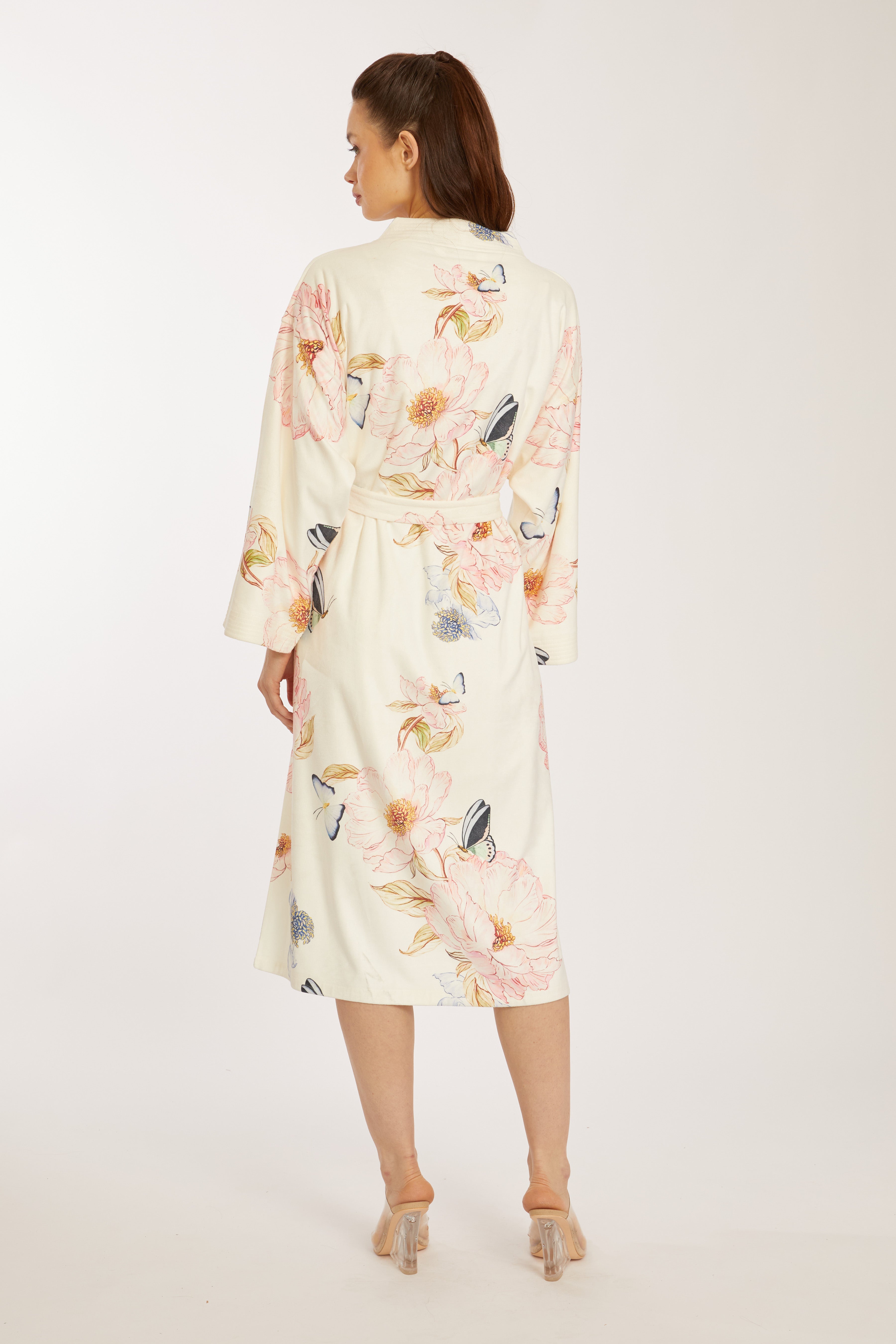 Florenza Kimono – Floral & Butterfly