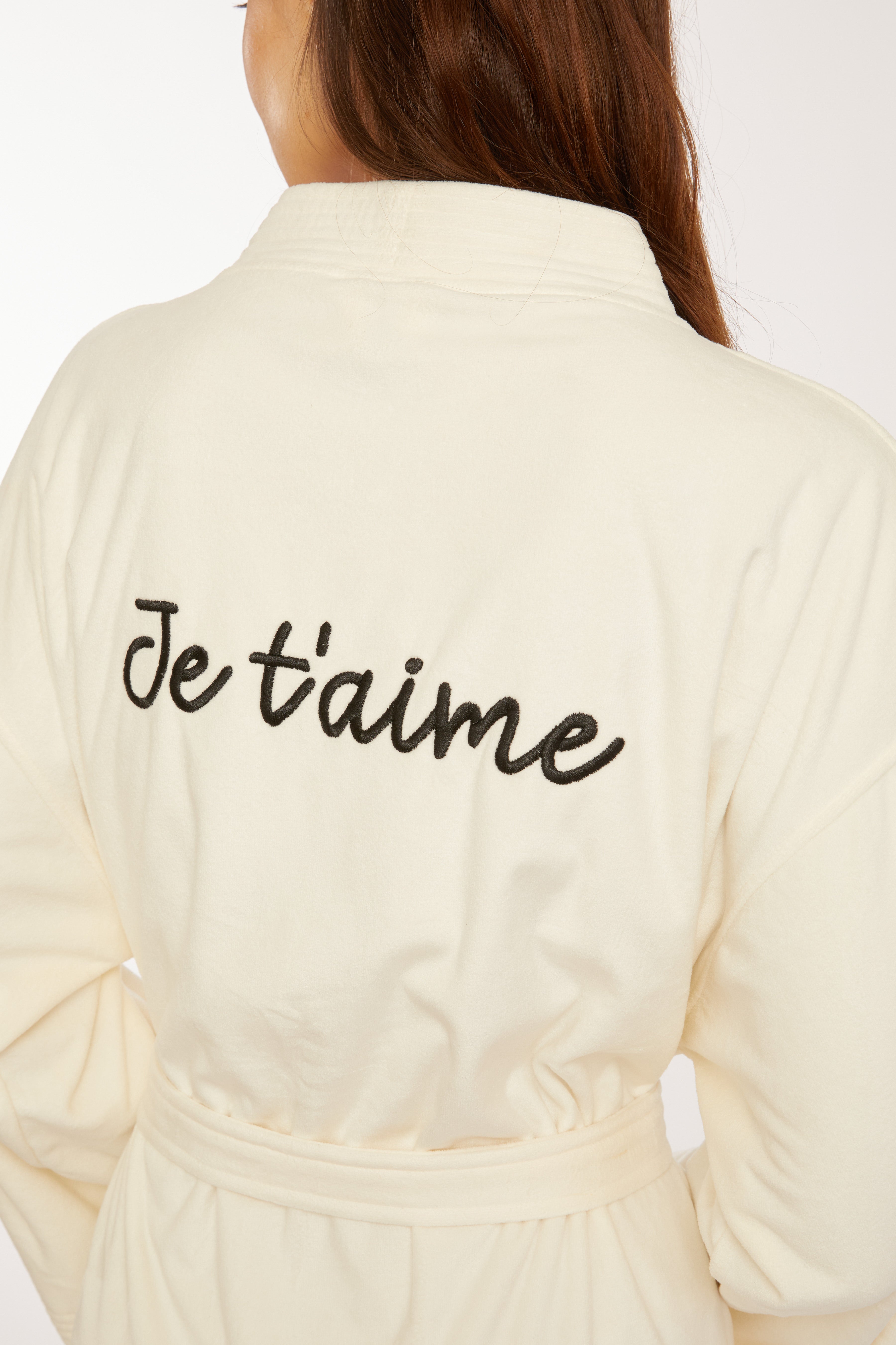 Je T'aime Cream Kimono Robe