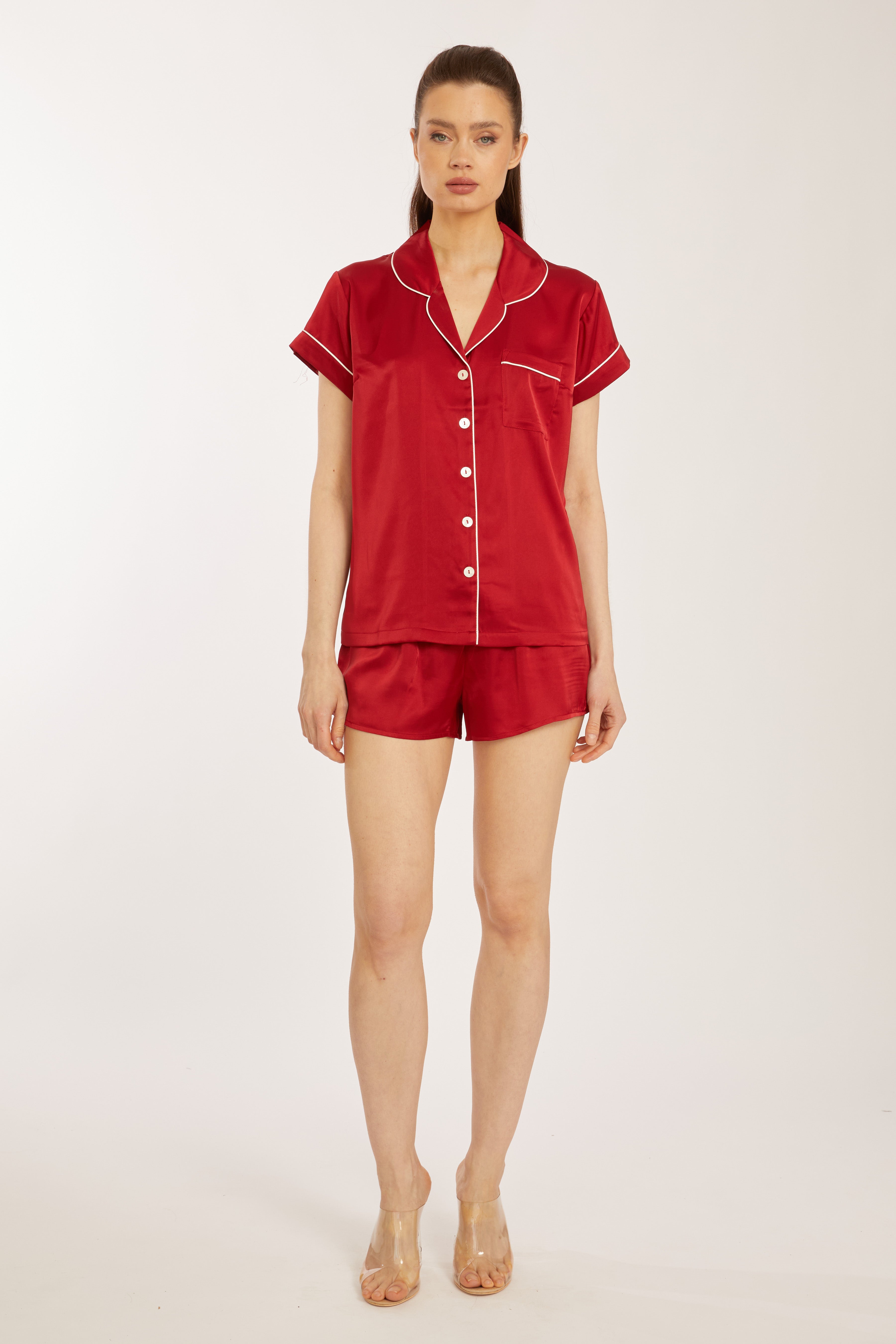 Red Short PJ Set