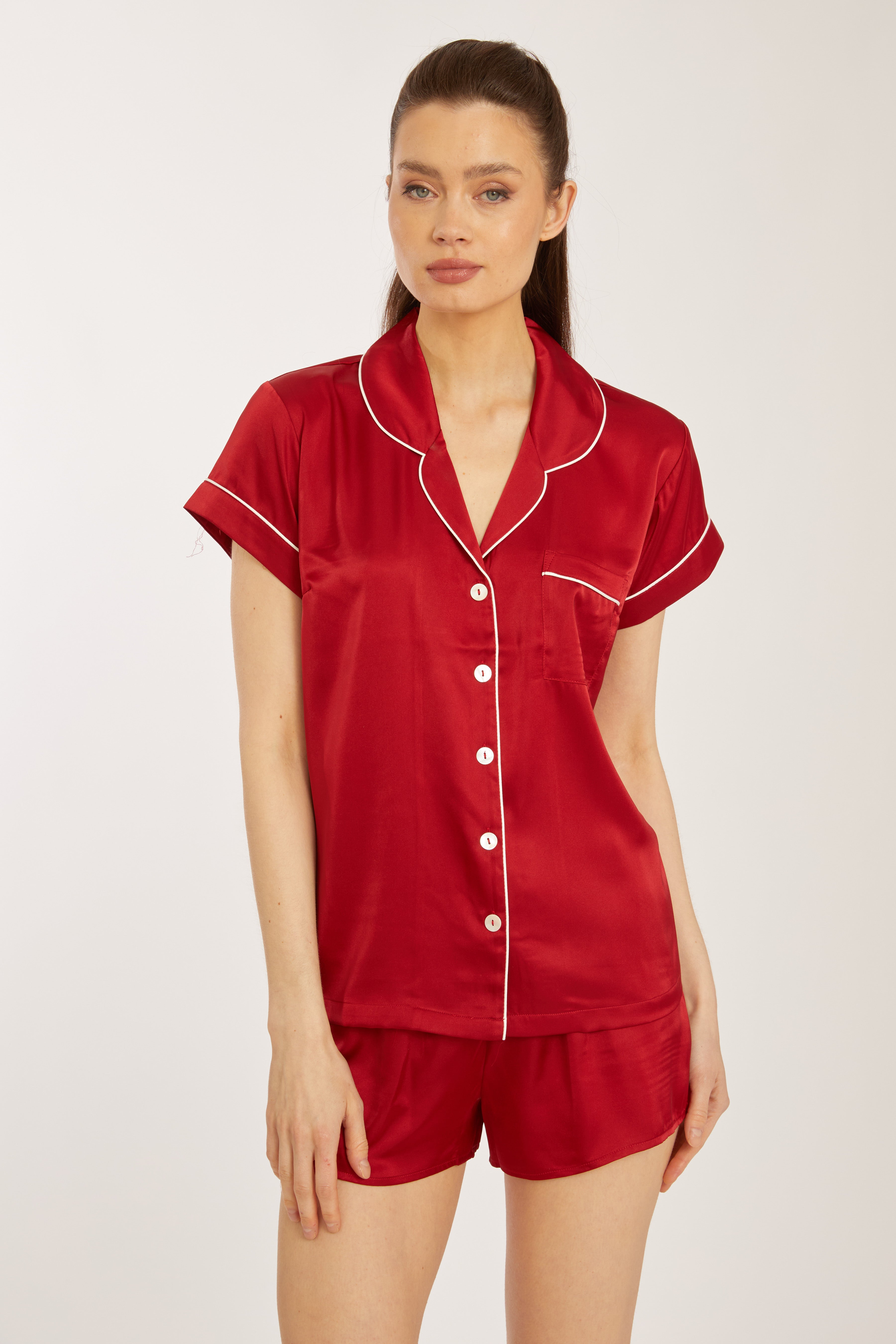 Red Short PJ Set