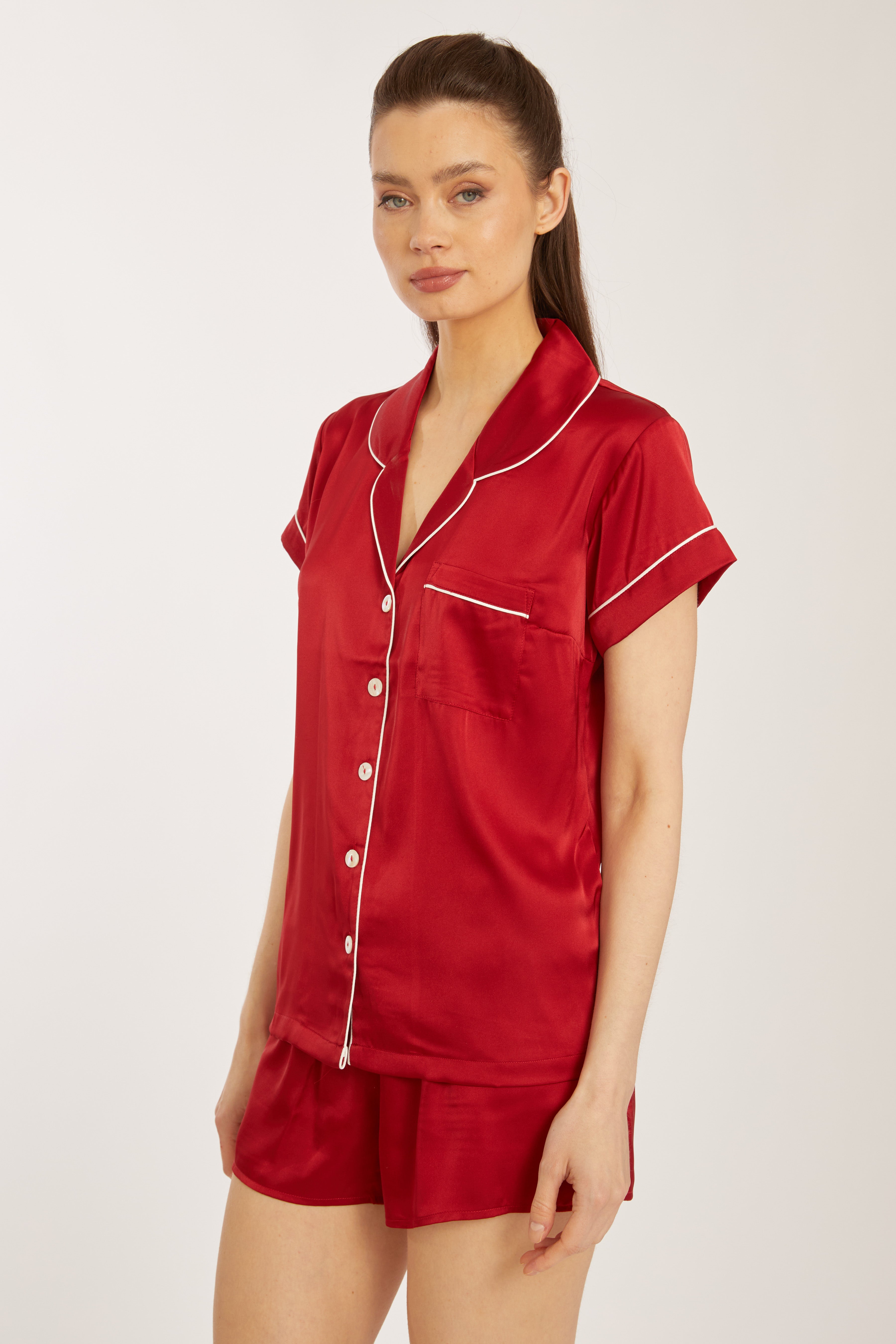 Red Short PJ Set