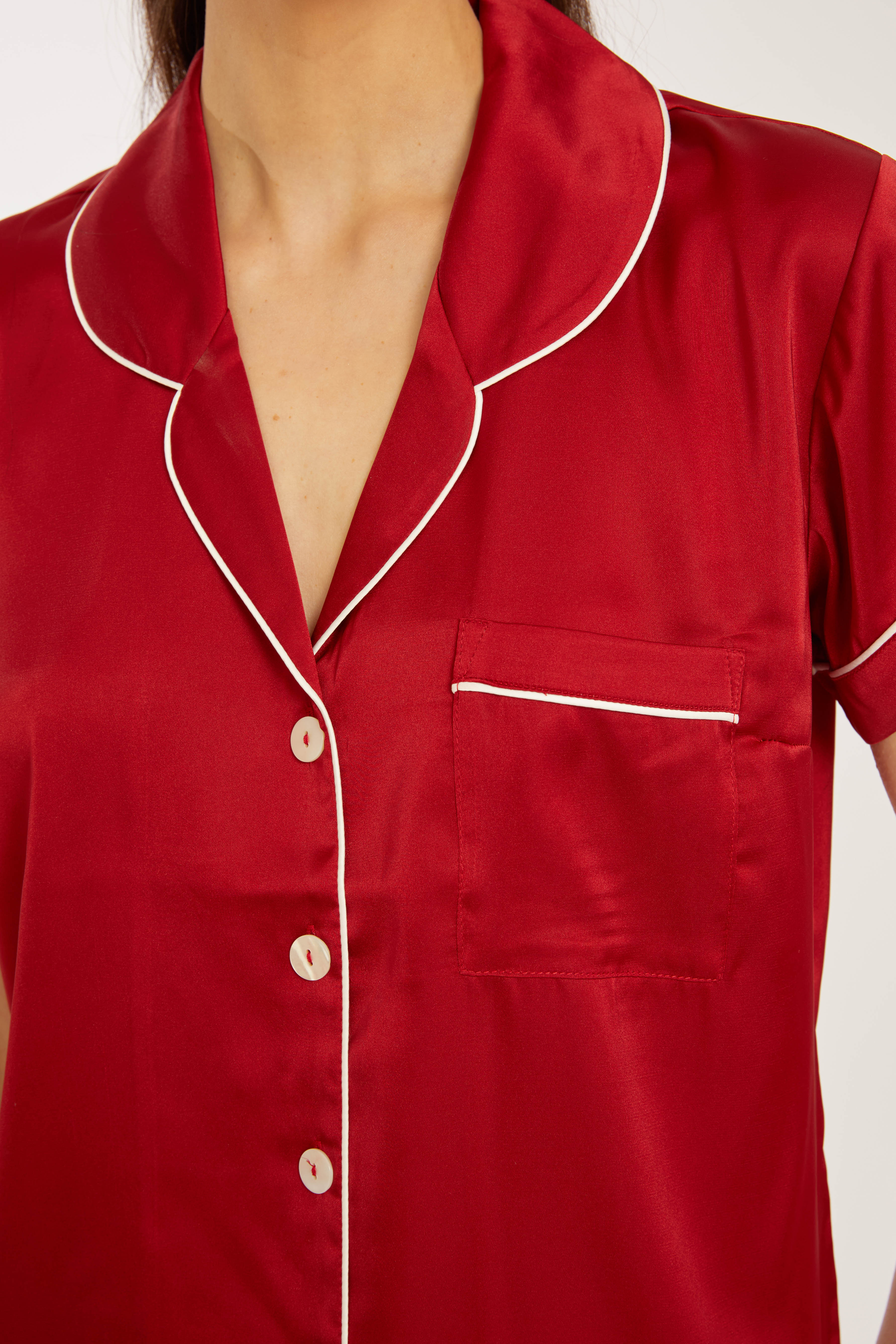 Red Short PJ Set