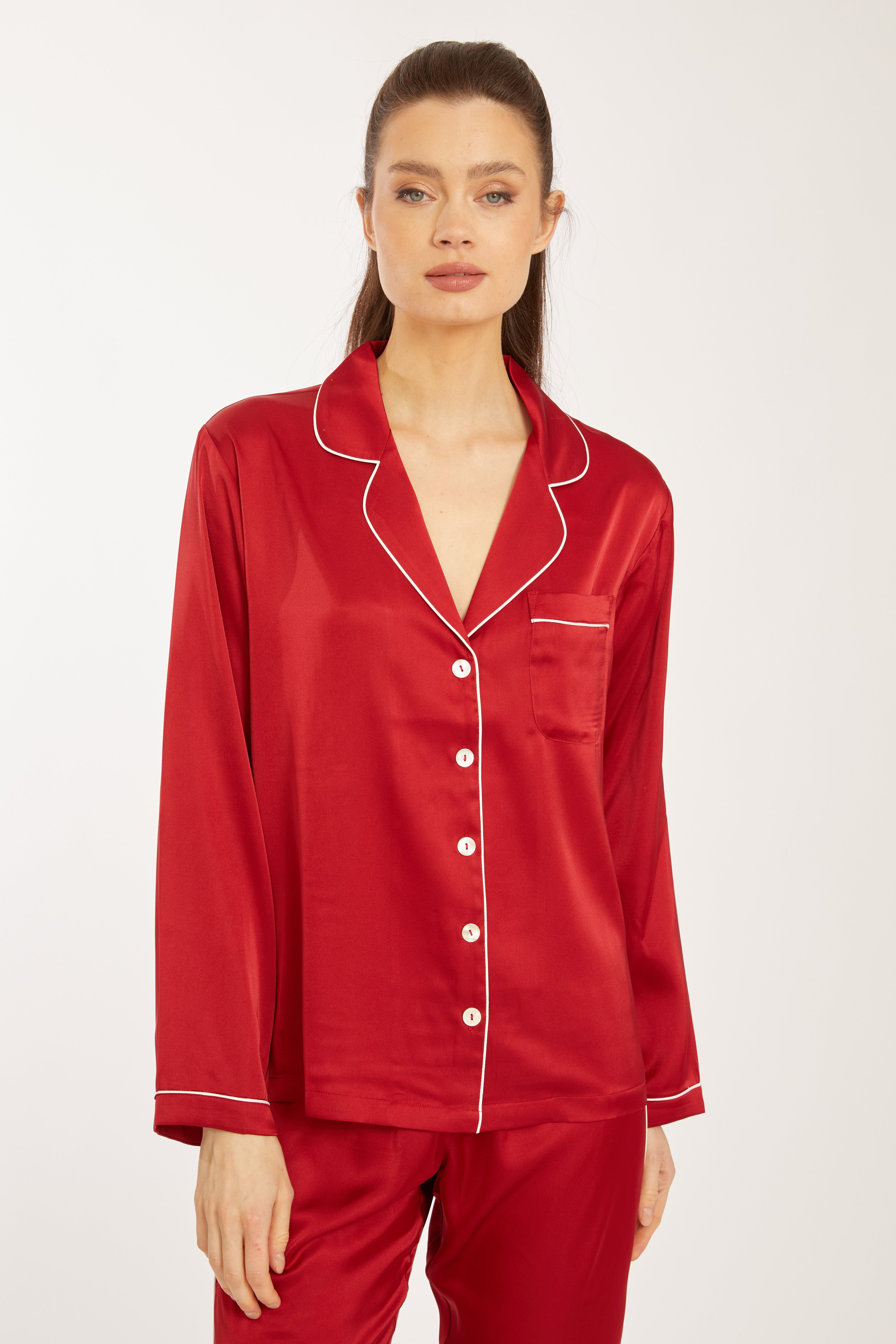 Red Long PJ Set