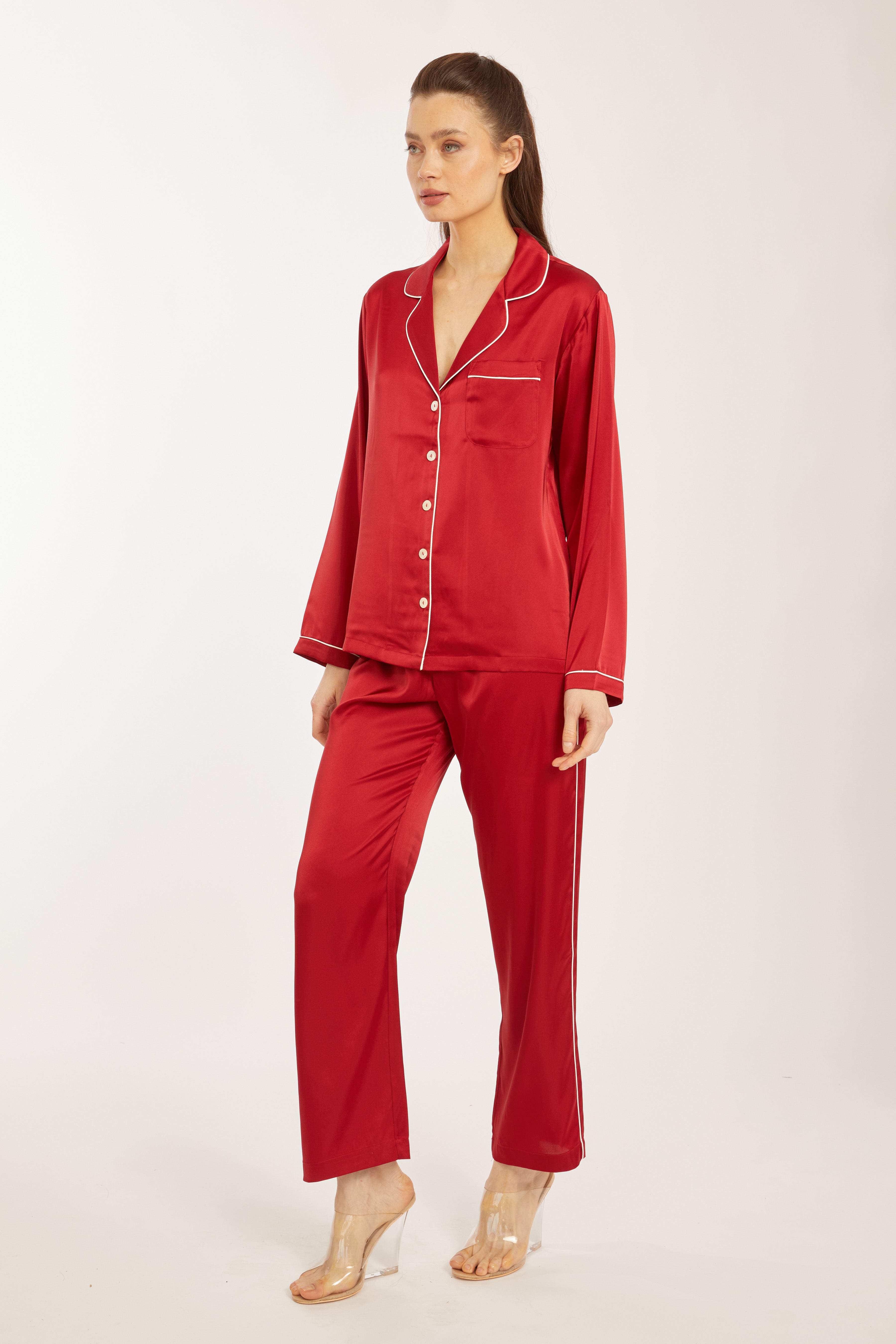 Red Long PJ Set