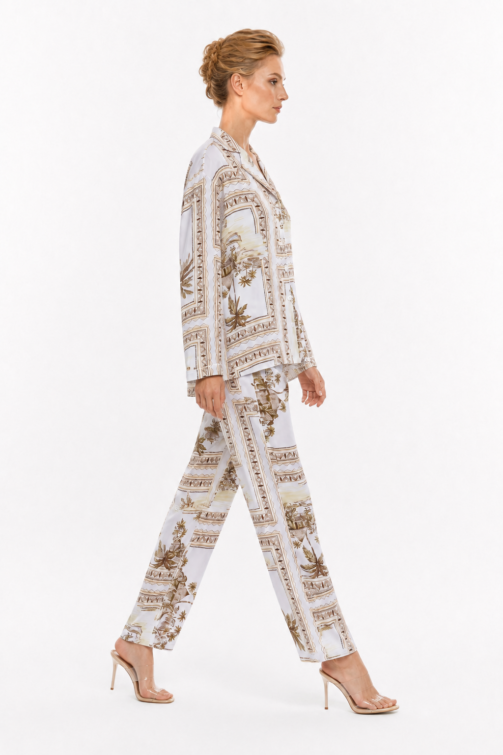 Bungalow Golden Long Pajama Set