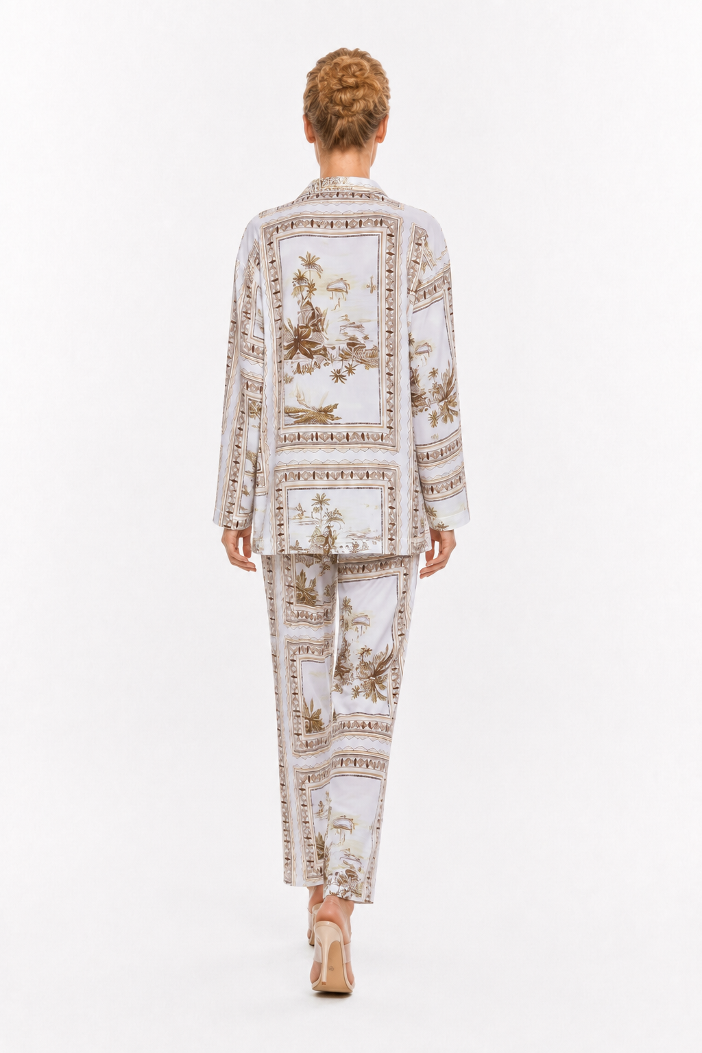 Bungalow Golden Long Pajama Set
