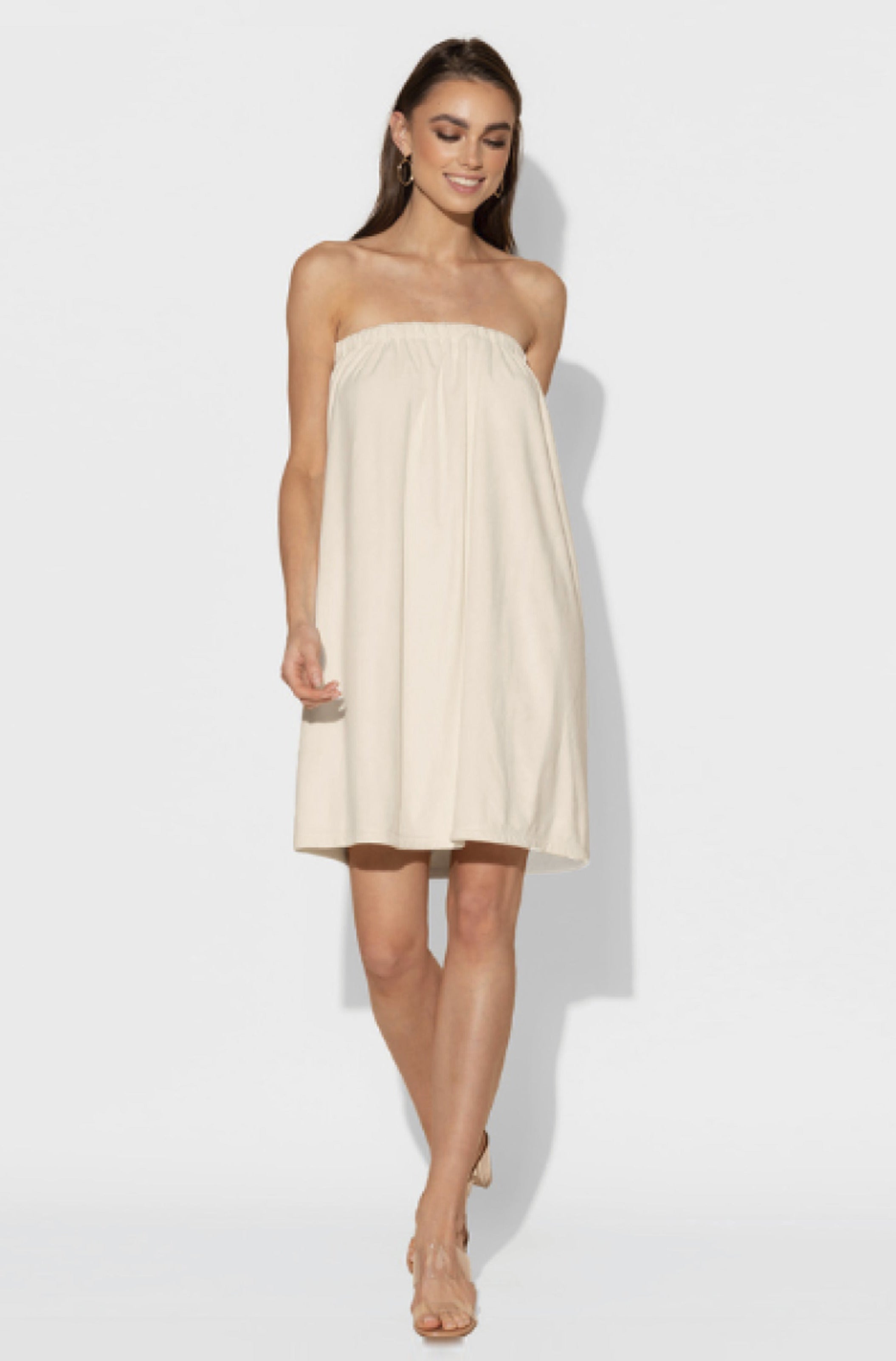 Ecru Long Hotel Wrap Double Layer
