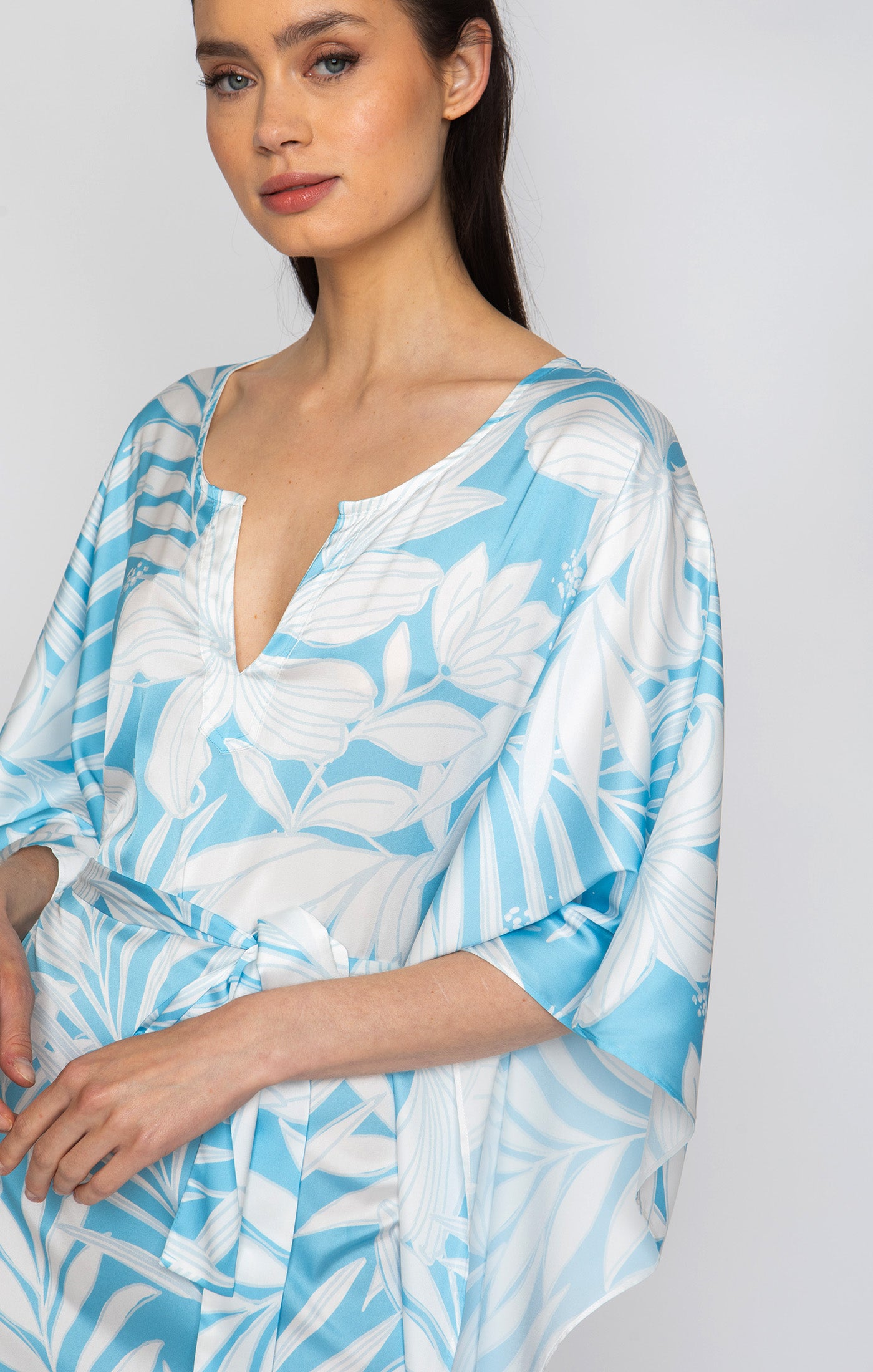 Blue Hawaii Short Caftan
