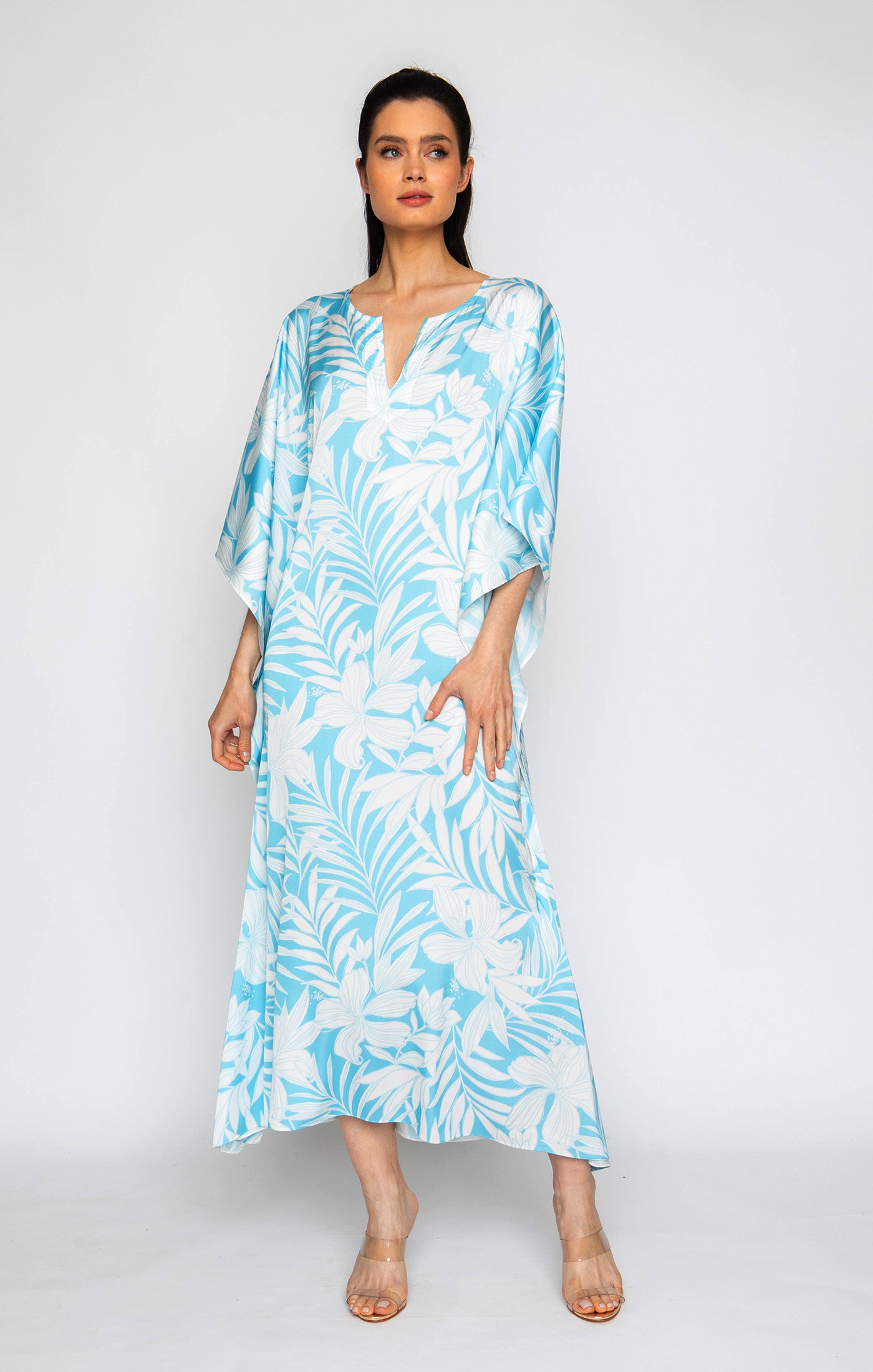 Blue Hawaii Long Caftan