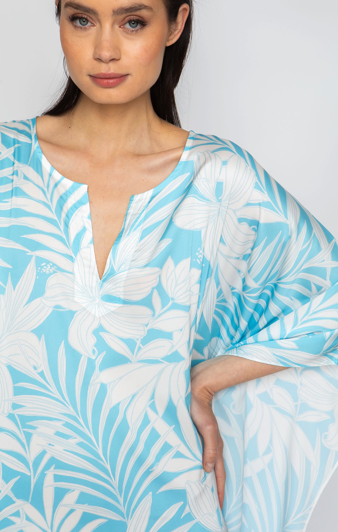 Blue Hawaii Long Caftan