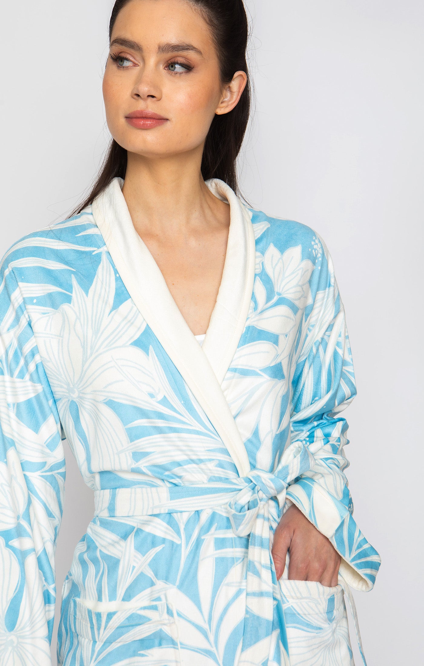 Blue Hawaii Short Robe