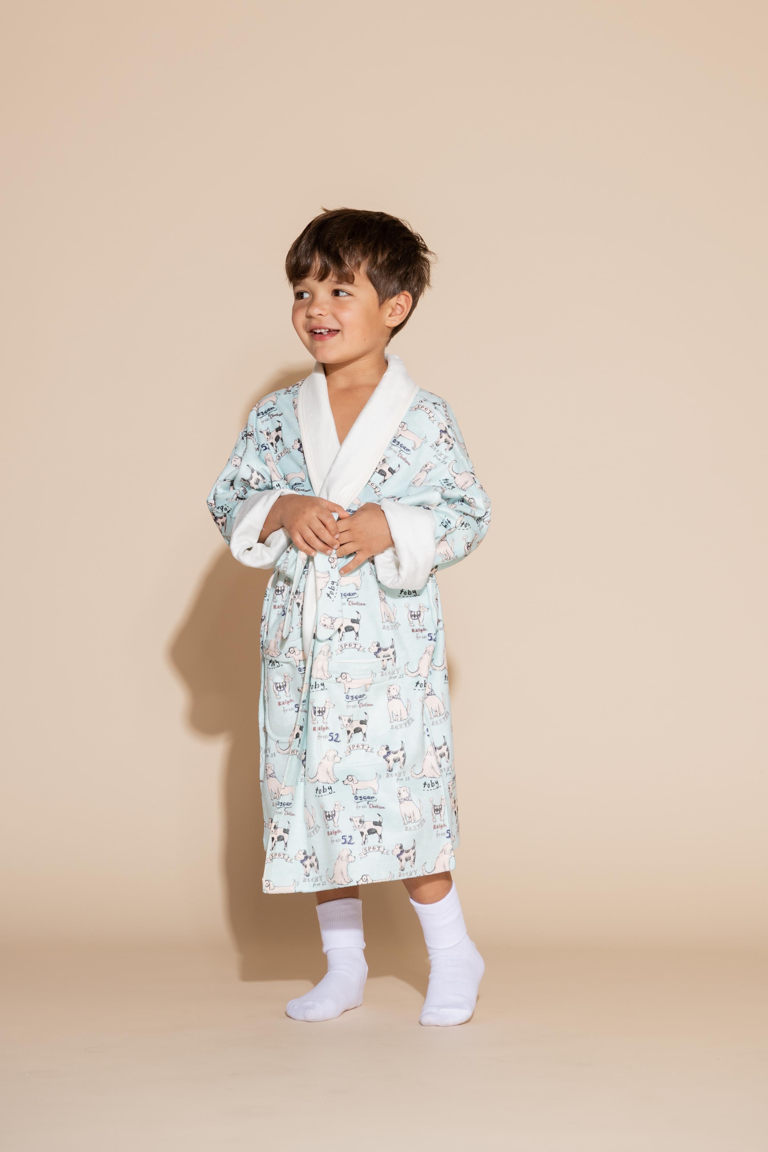 Dogs Kids Robe