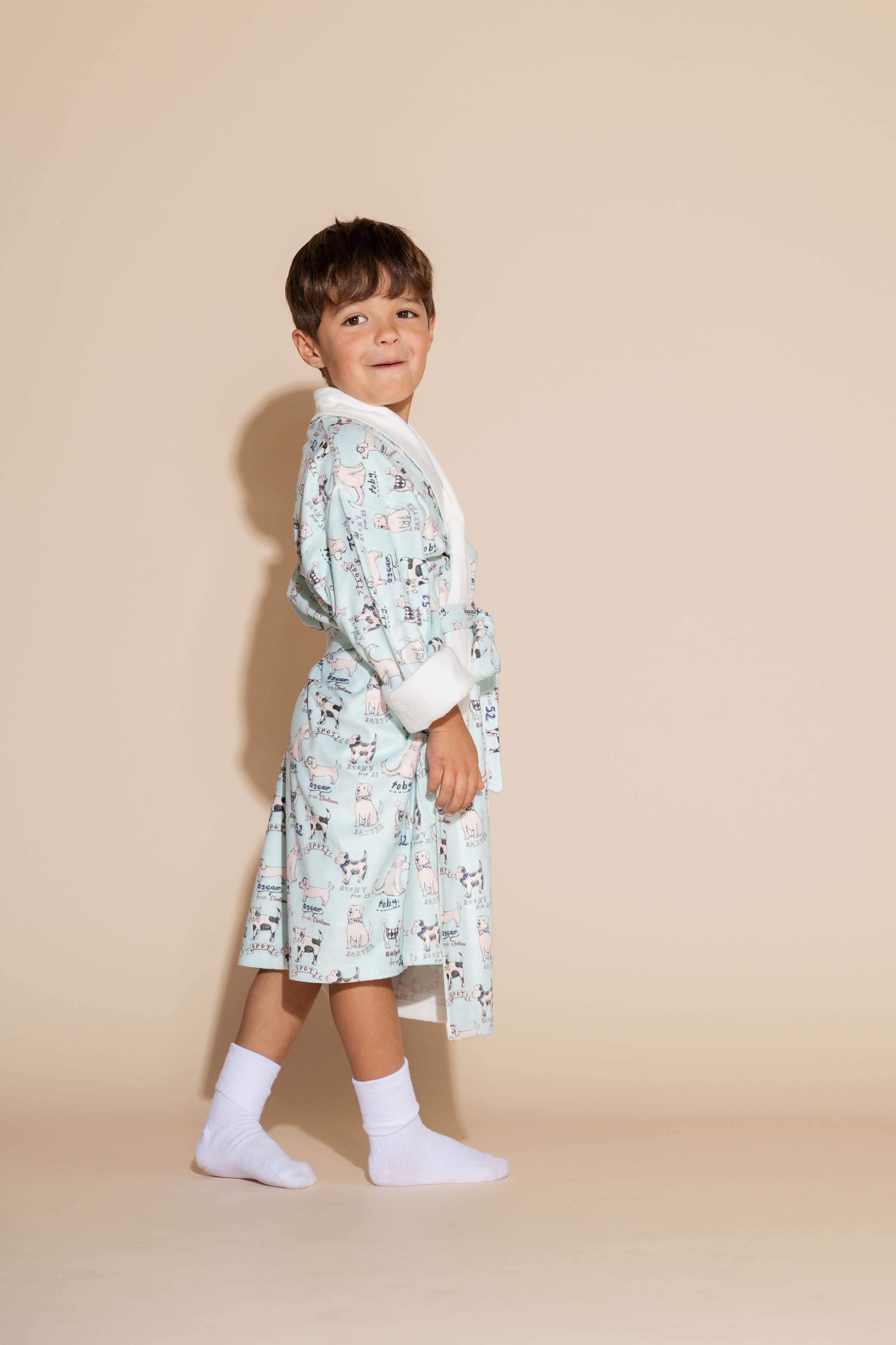 Dogs Kids Robe
