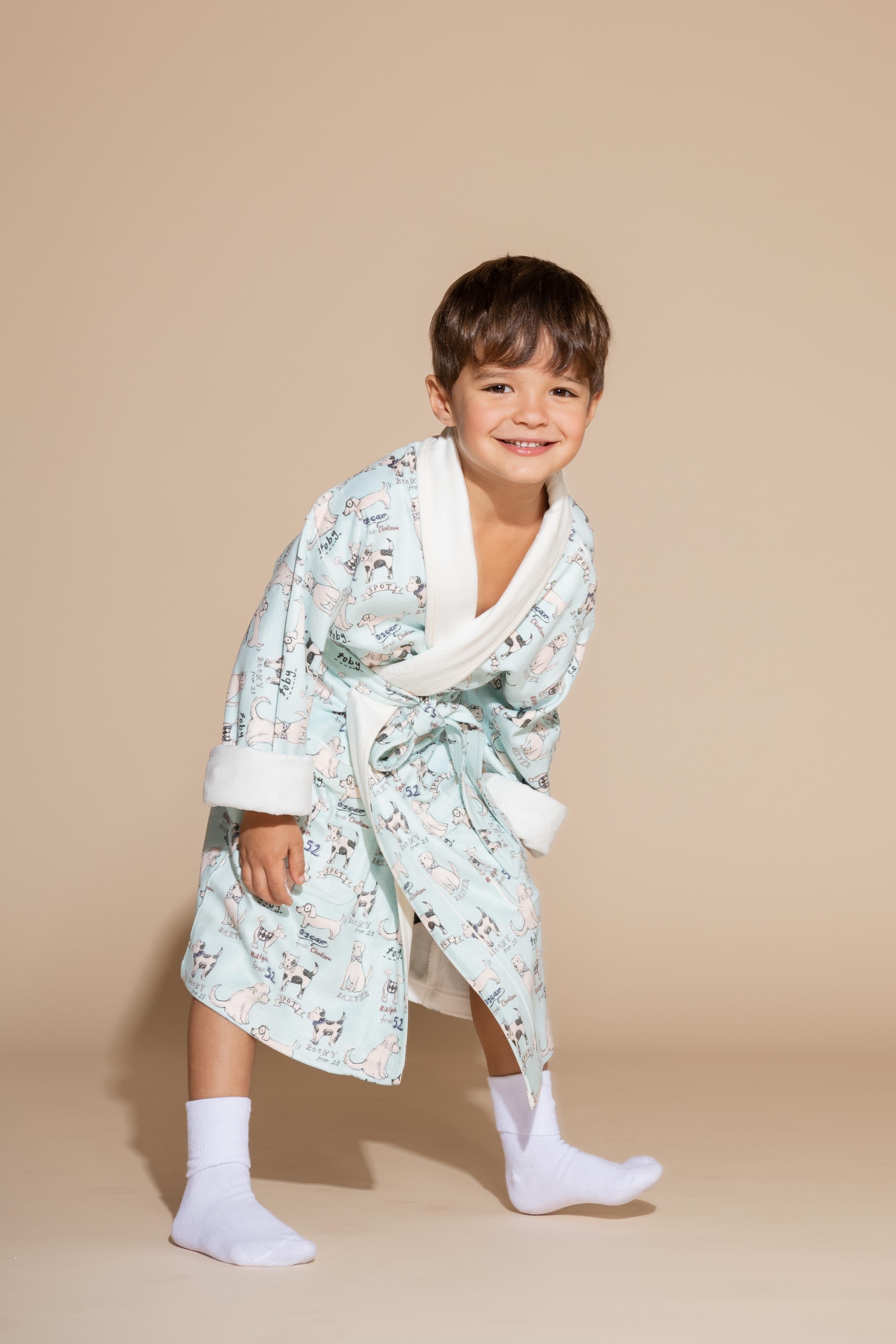 Dogs Kids Robe