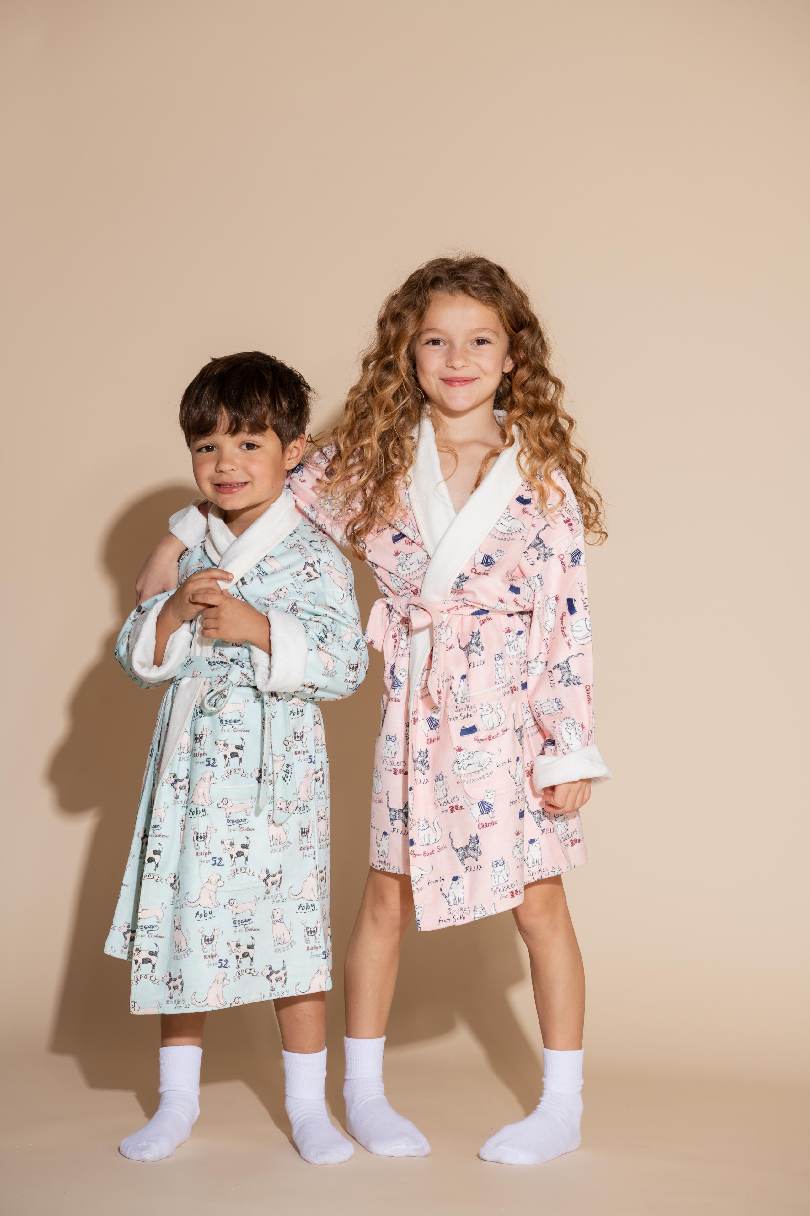 Dogs Kids Robe