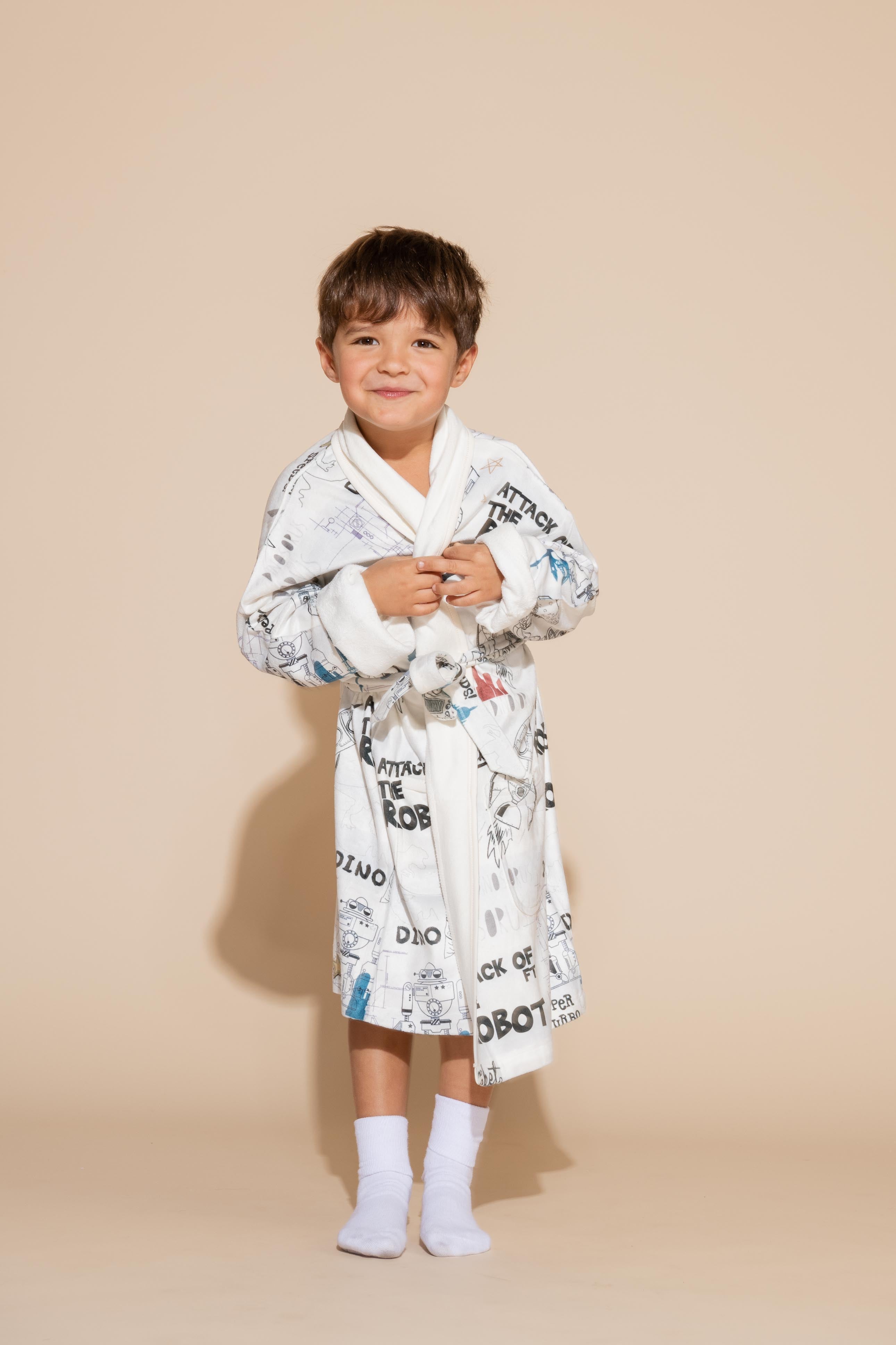 Robot Attacked Kids Robe