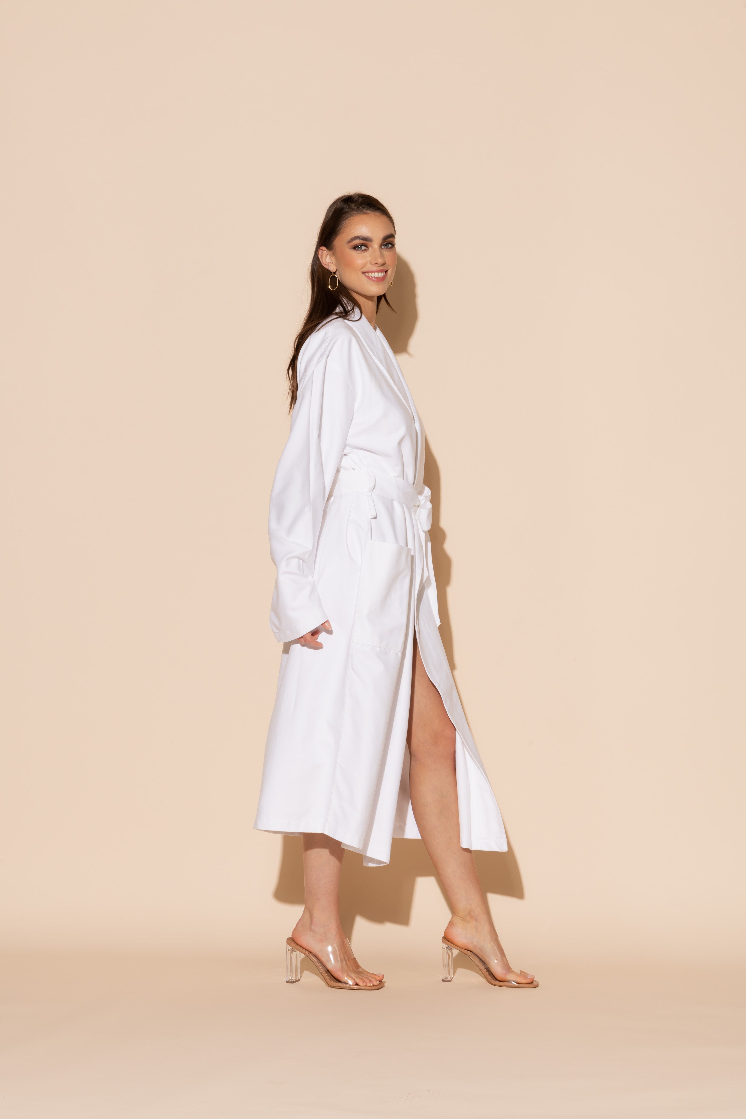 White Hotel Single Layer Robe