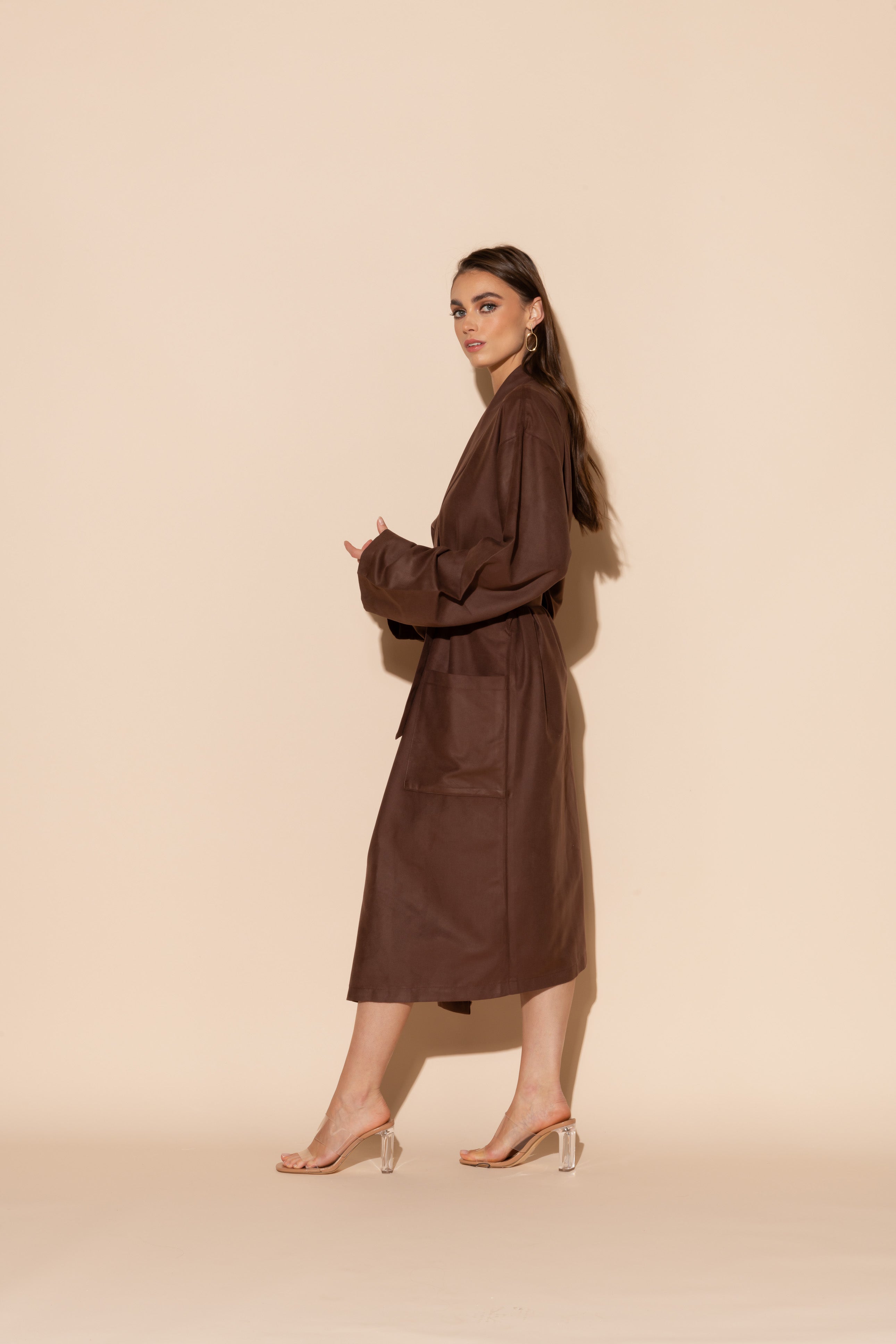Brown Hotel Single Layer Robe