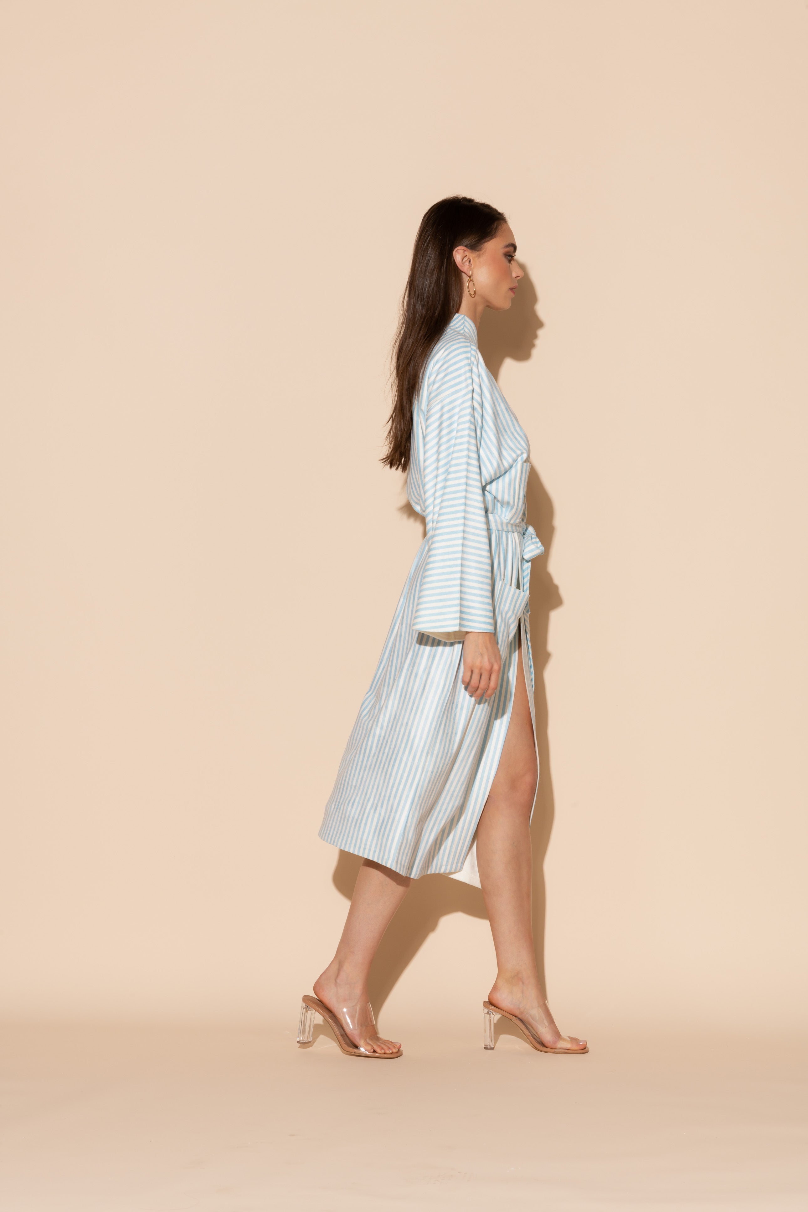 Blue Stripes Kimono