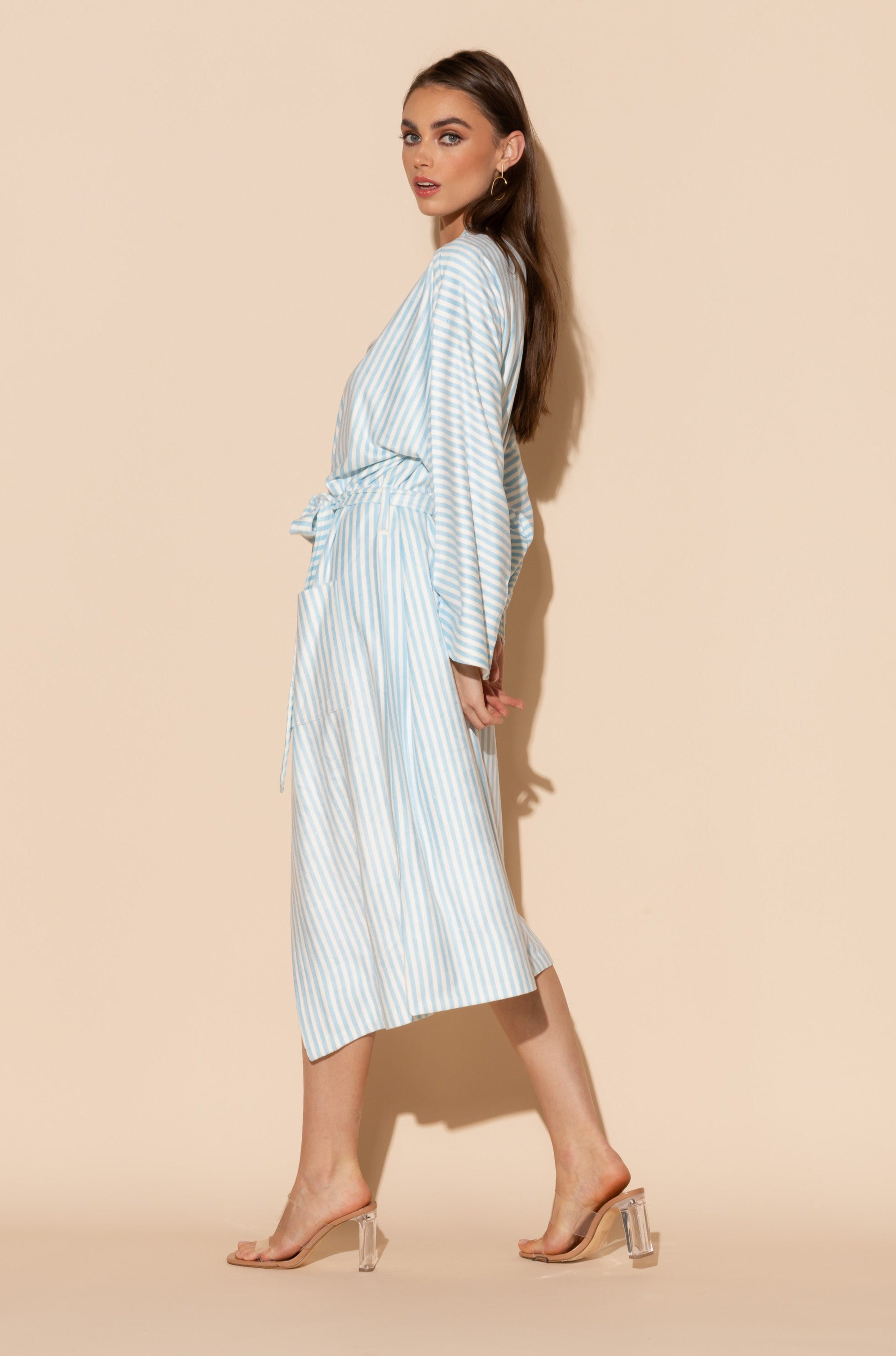 Blue Stripes Kimono