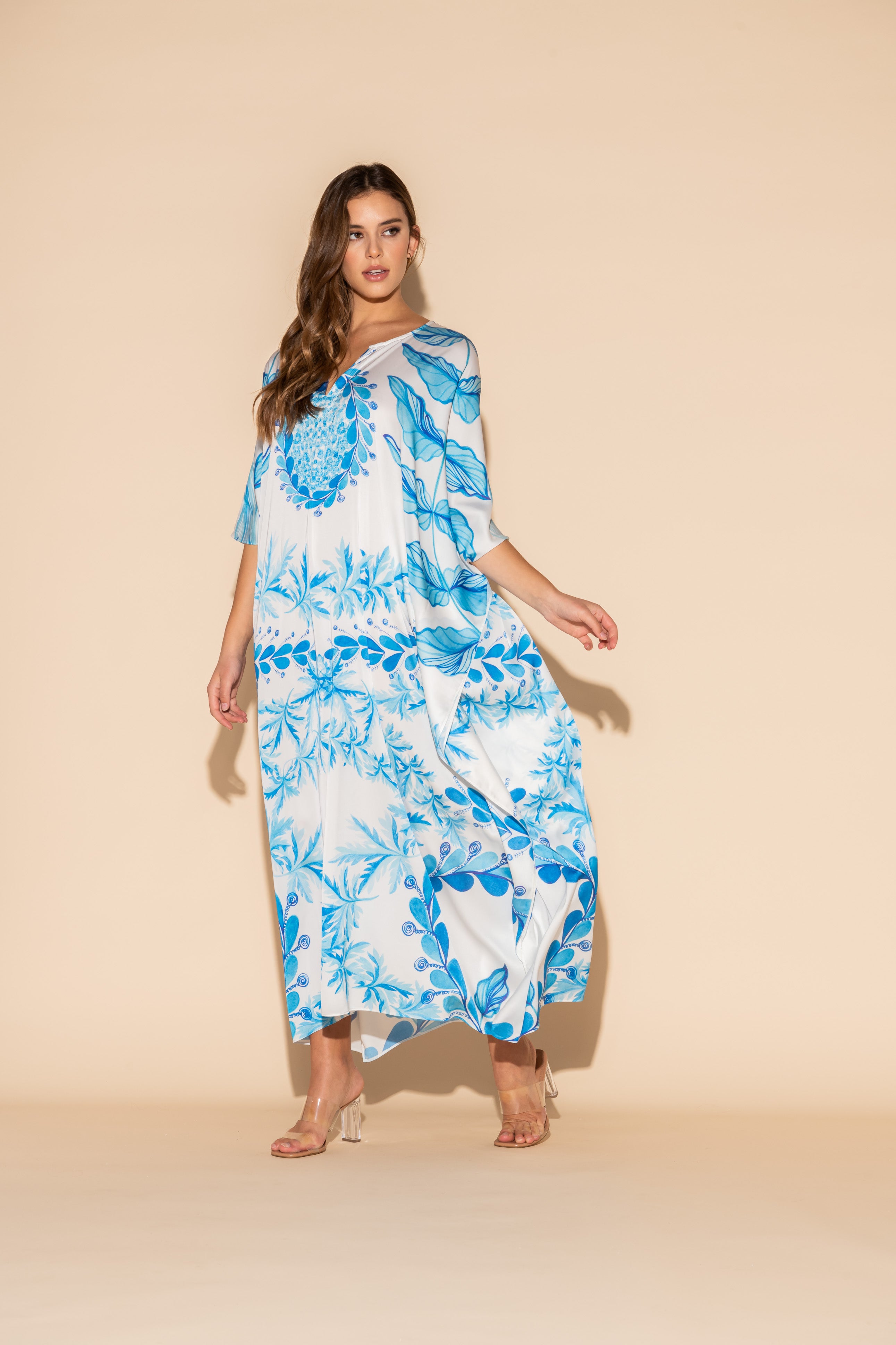 Oceana Blue Long Caftan