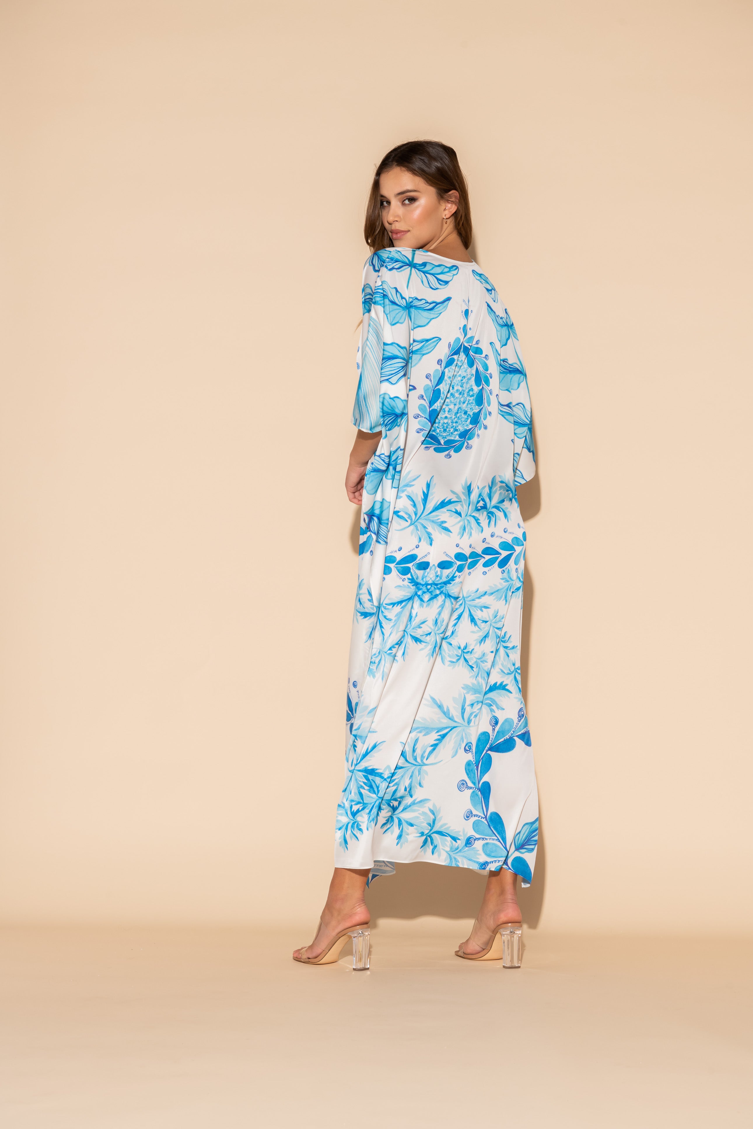 Oceana Blue Long Caftan