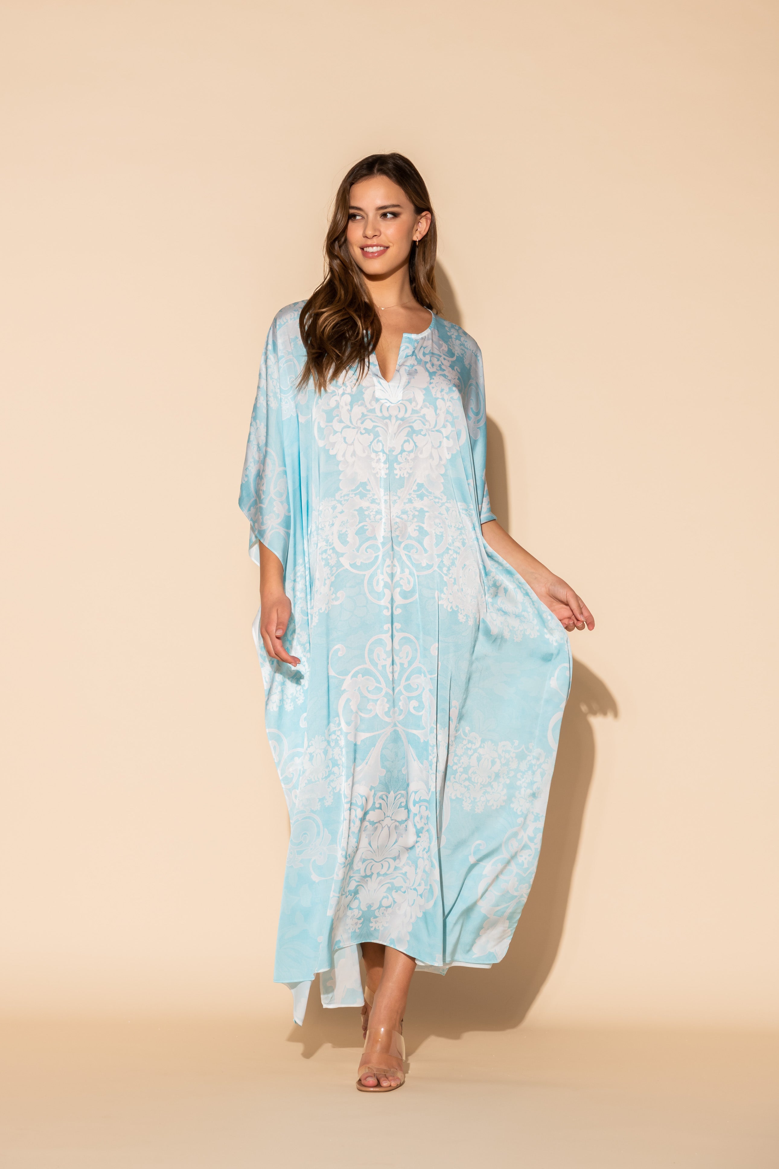 Romantique Blue Long Caftan