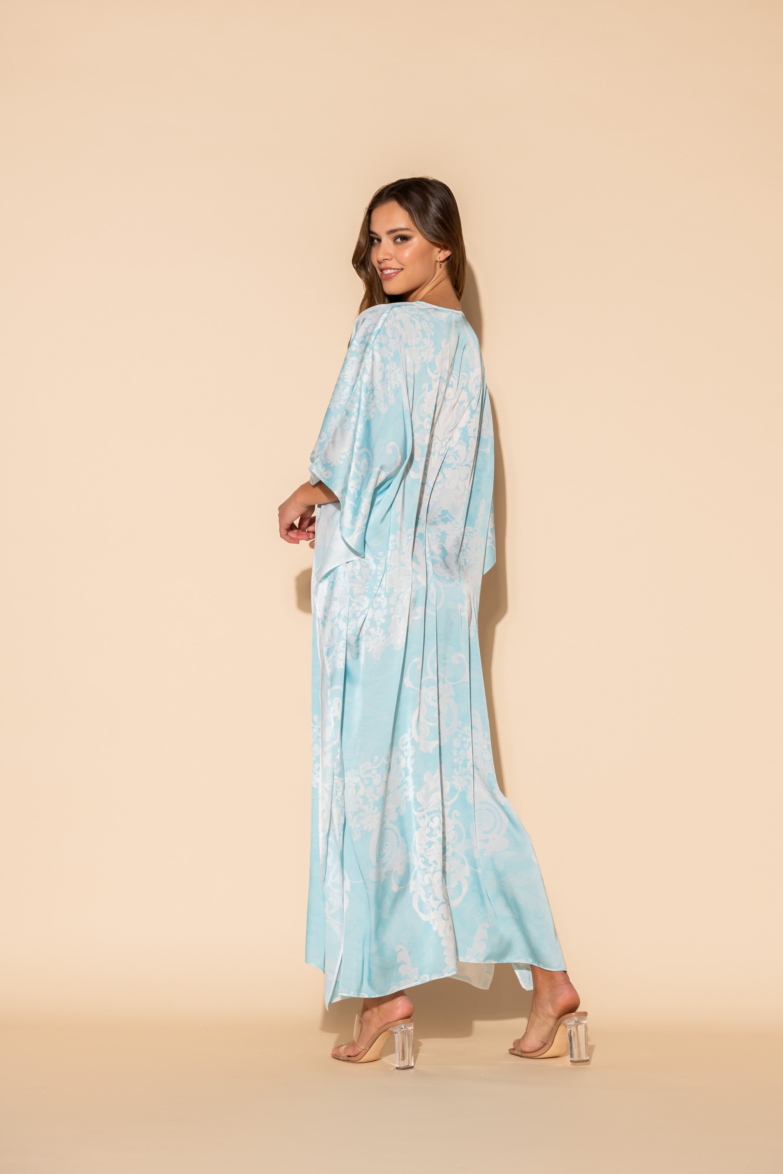 Romantique Blue Long Caftan
