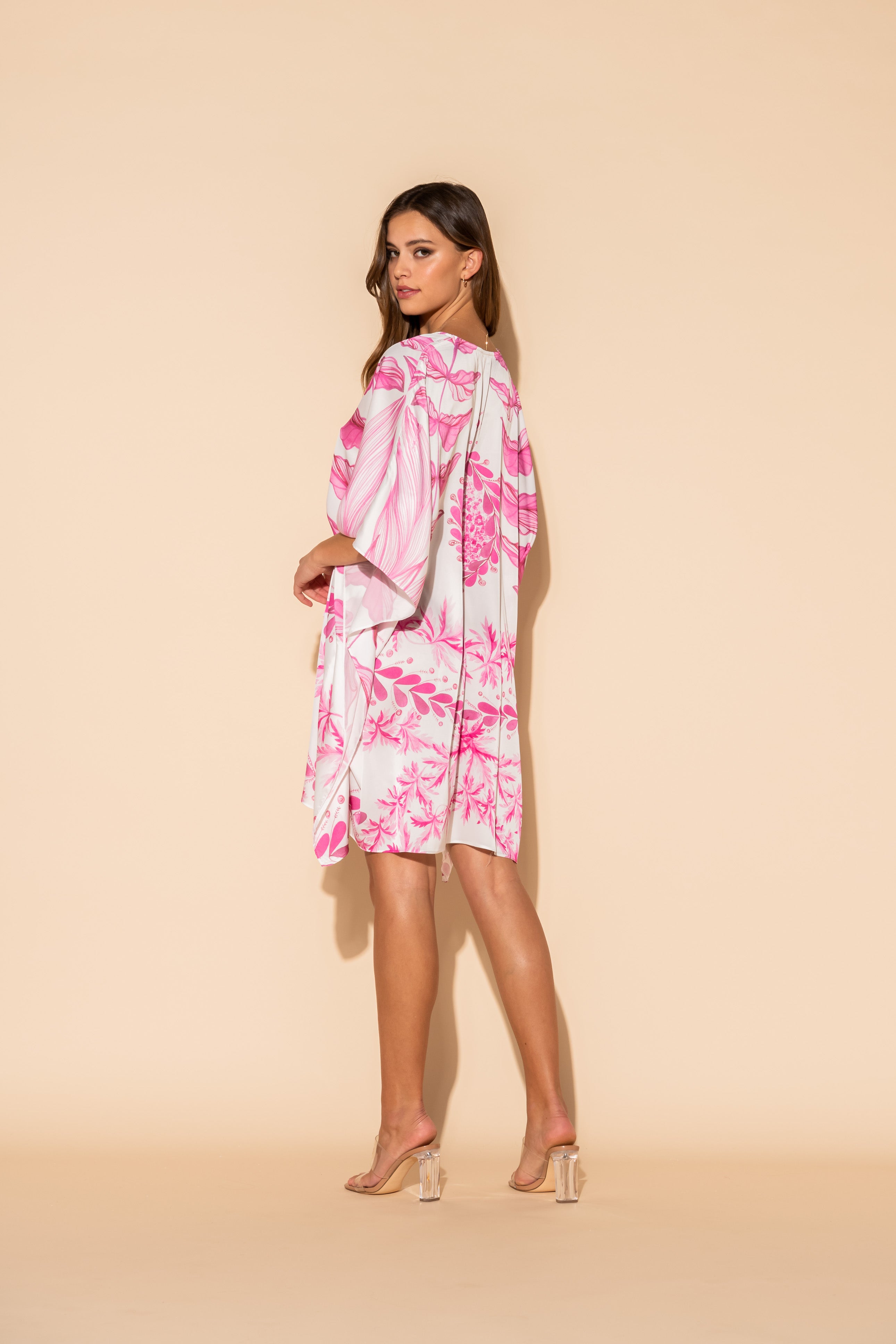 Oceana Pink Short Caftan