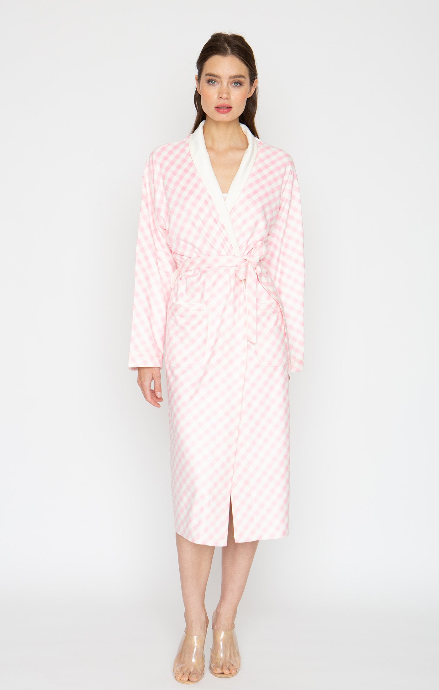 Checkmate Pink Long Robe