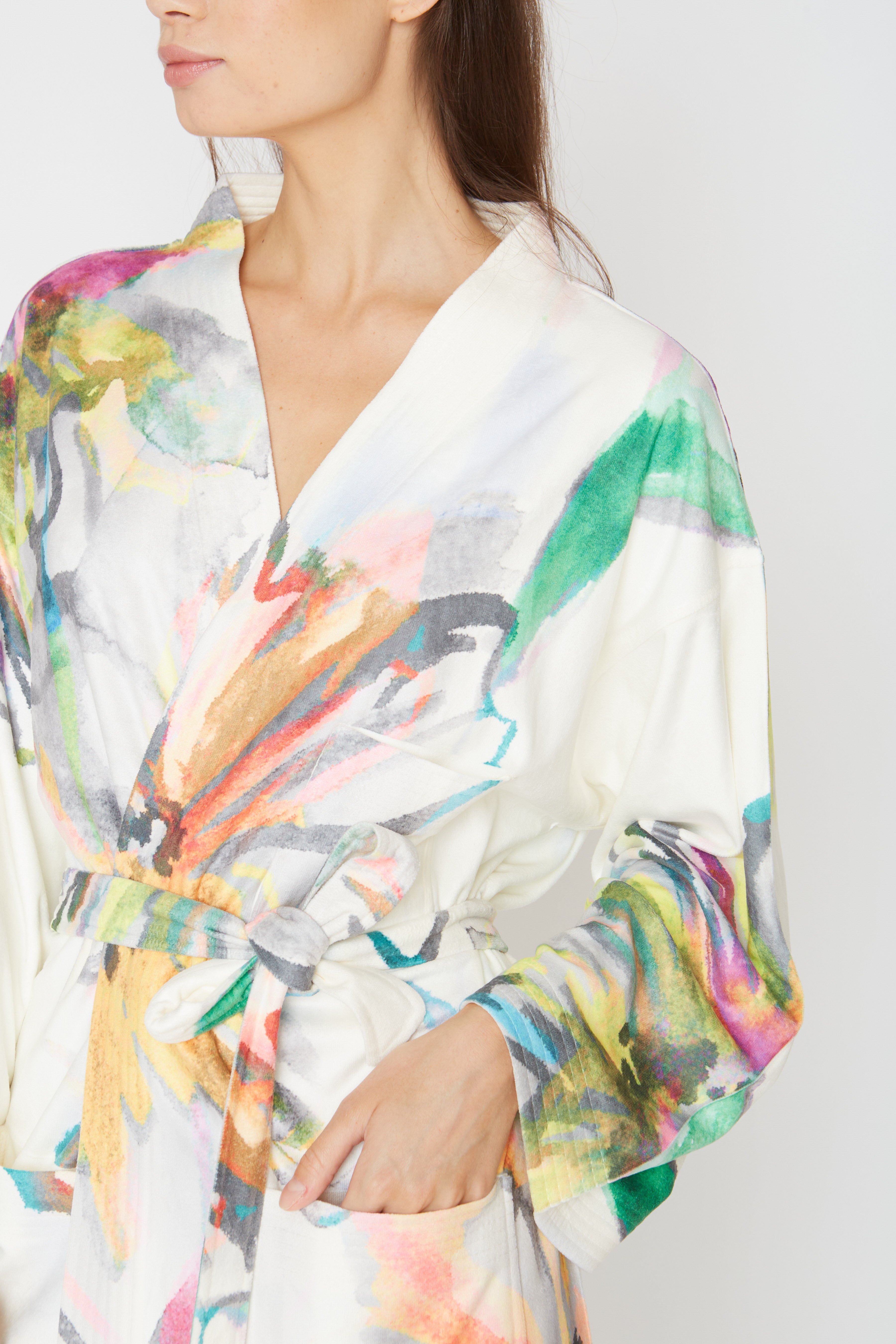 Aquarelle Kimono Robe
