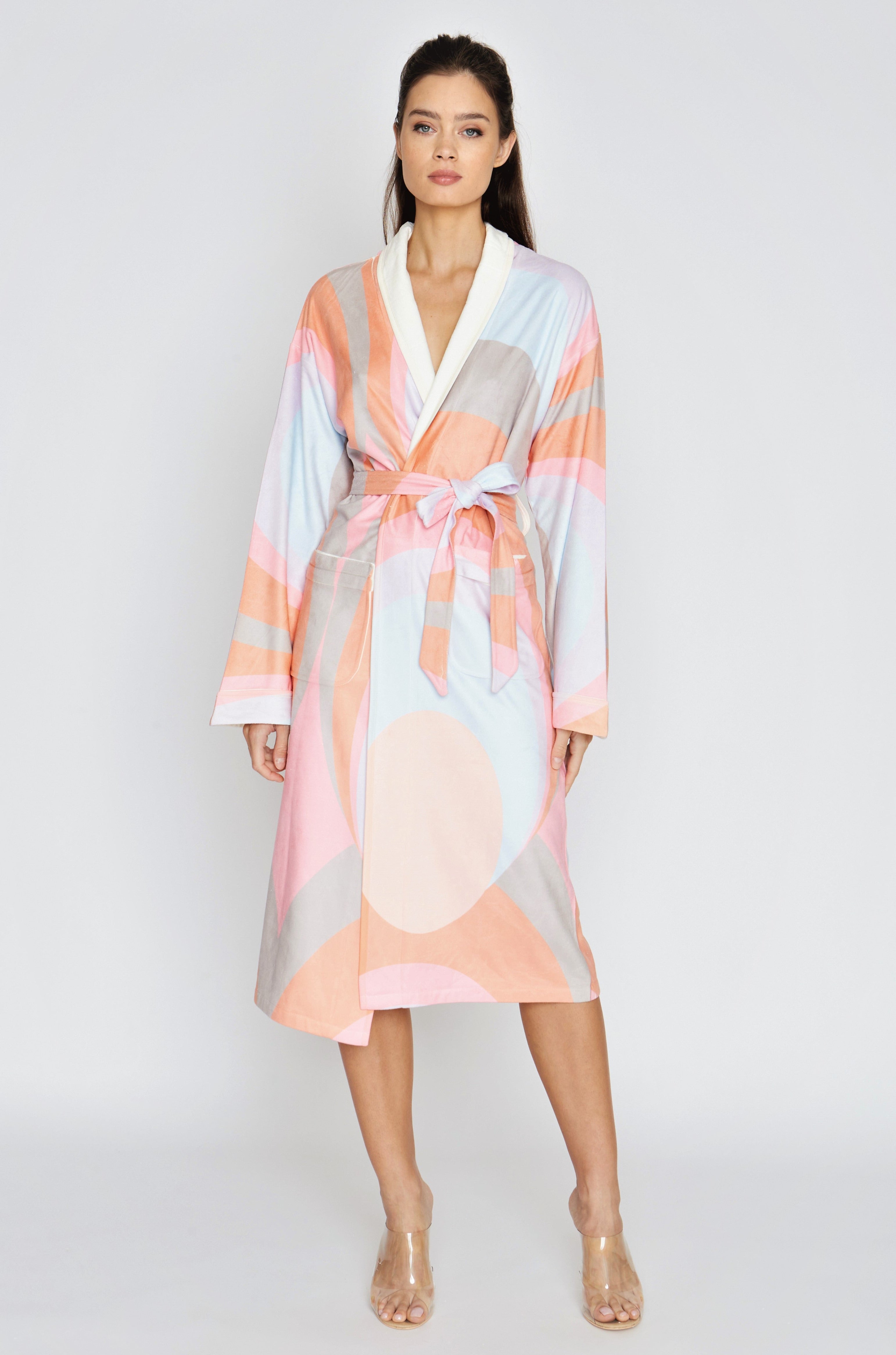 Diva Scoop Mango Long Robe