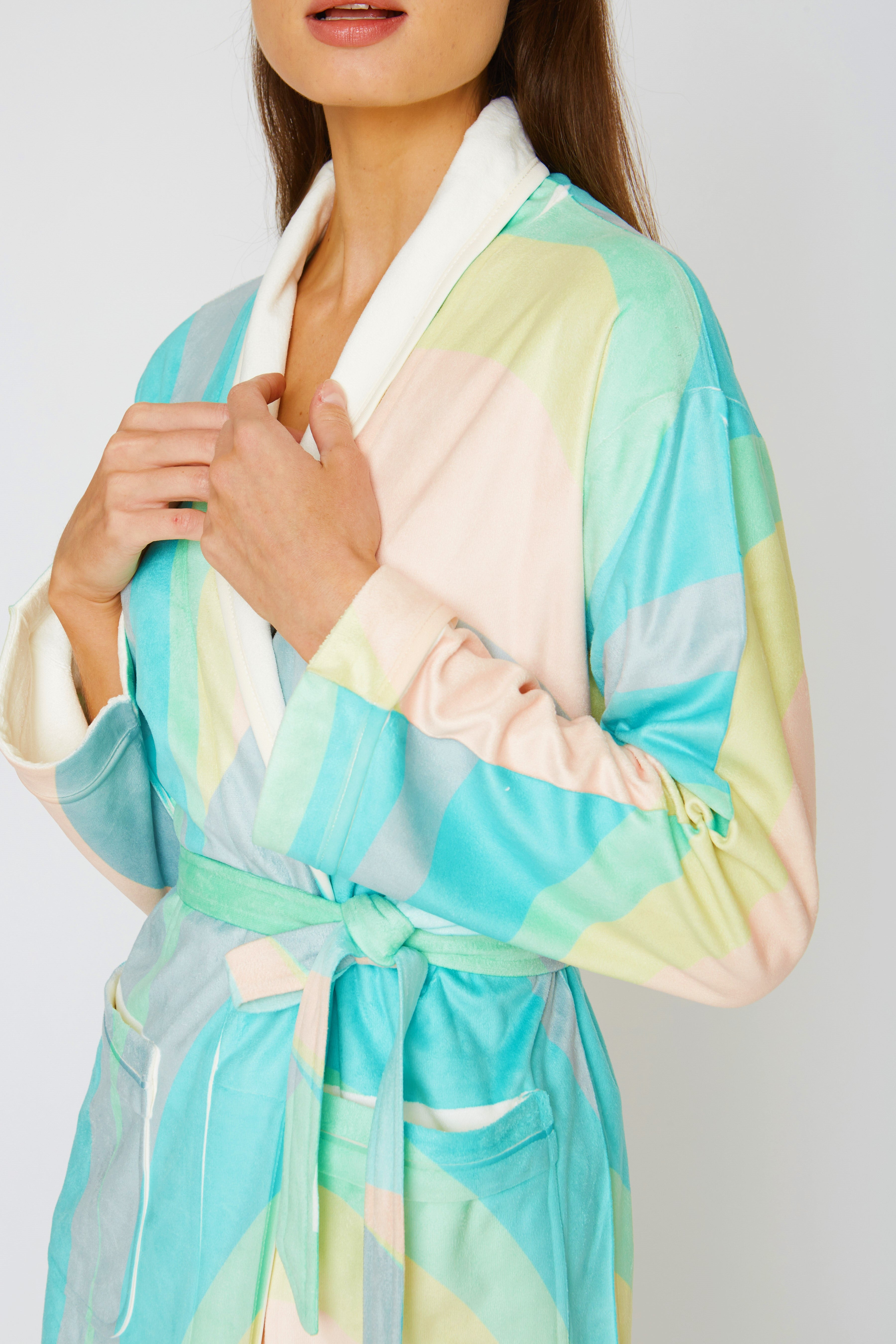 Diva Scoop Pistachio Short Robe