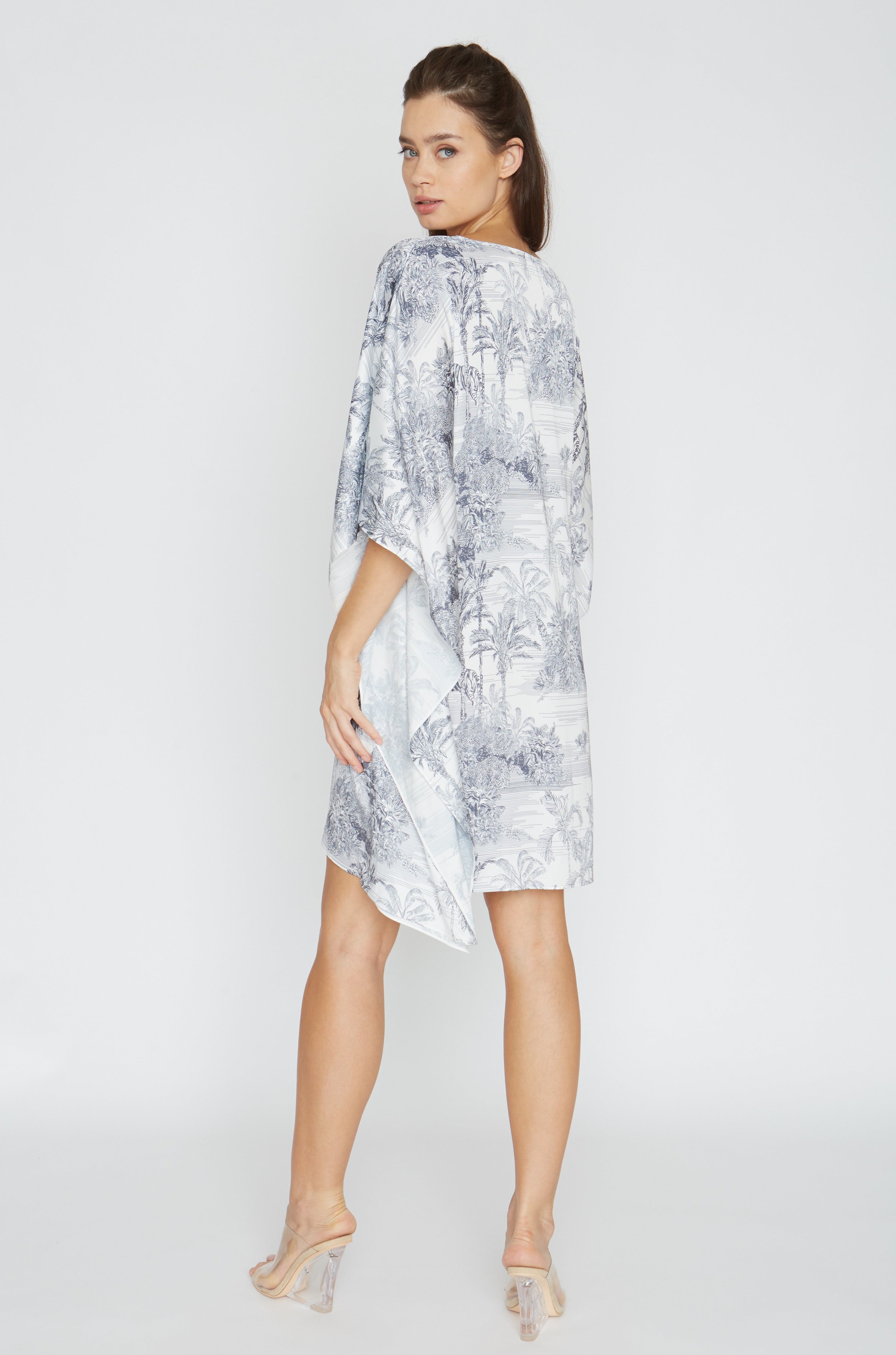 Landscape Grey Short Caftan