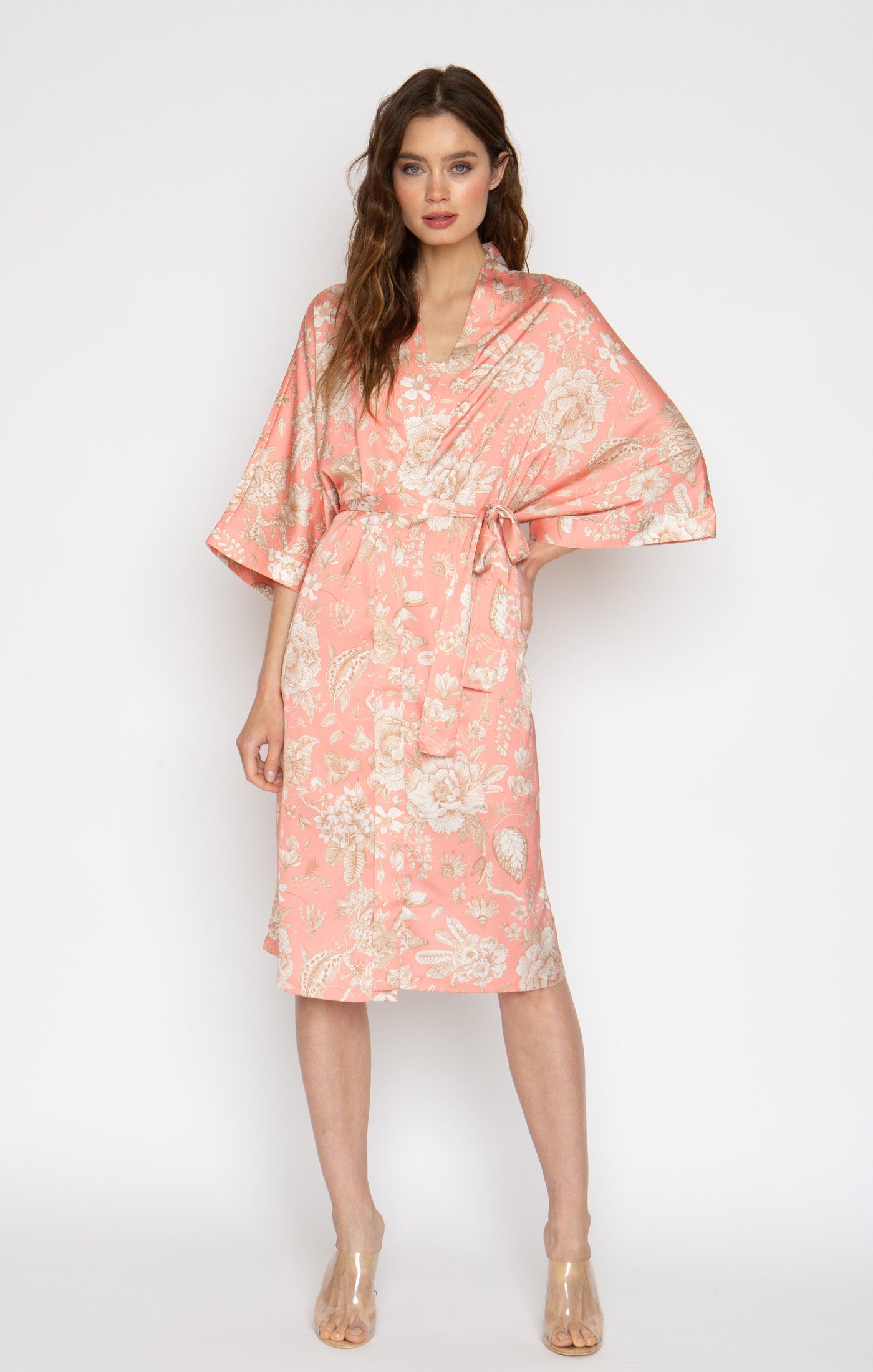 Sandy Rose Silky Kimono