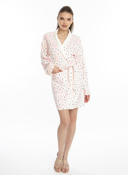 Blooming Pink Short Robe