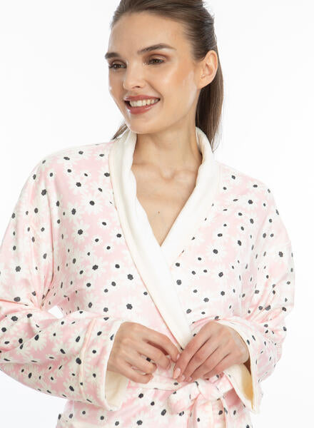 Blooming Pink Short Robe