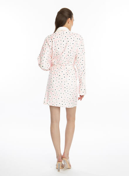 Blooming Pink Short Robe